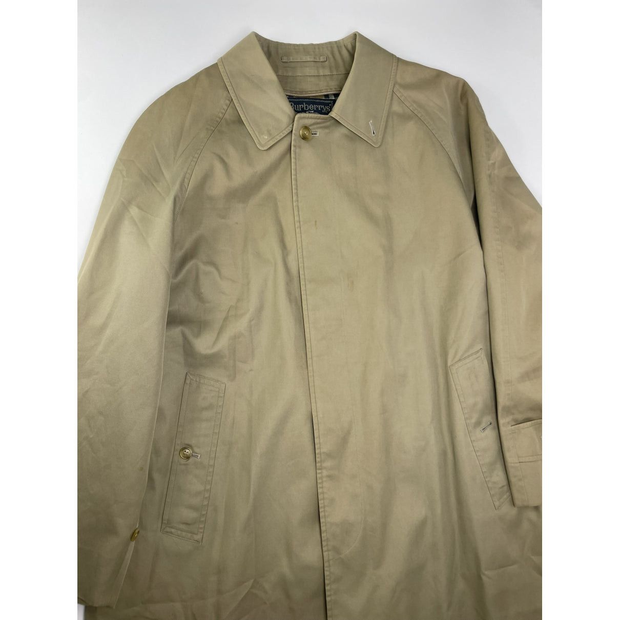Burberry Beige Cotton Coat Size L / US 10 / IT 46 - 4 Thumbnail