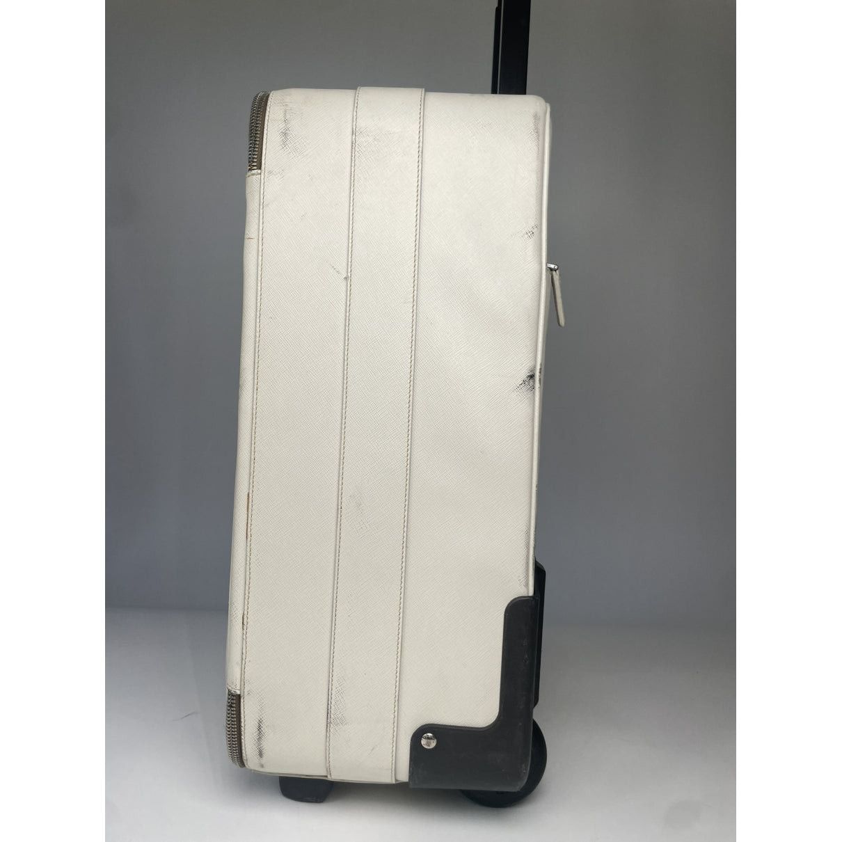 Prada White Leather Travel Bag Size ONE SIZE - 4 Thumbnail