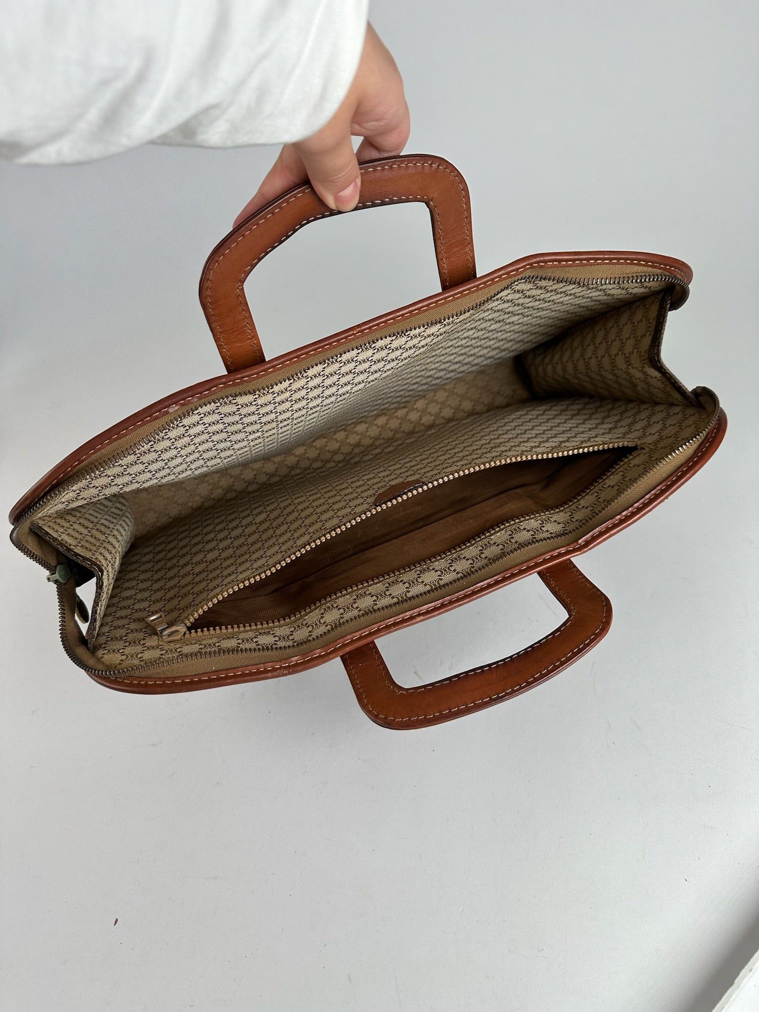 Celine Vintage Paris Leather monogram briefcase brown Size ONE SIZE - 6 Thumbnail