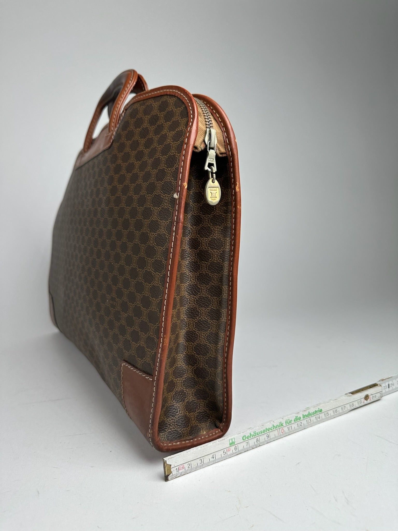 Celine Vintage Paris Leather monogram briefcase brown Size ONE SIZE - 10 Thumbnail
