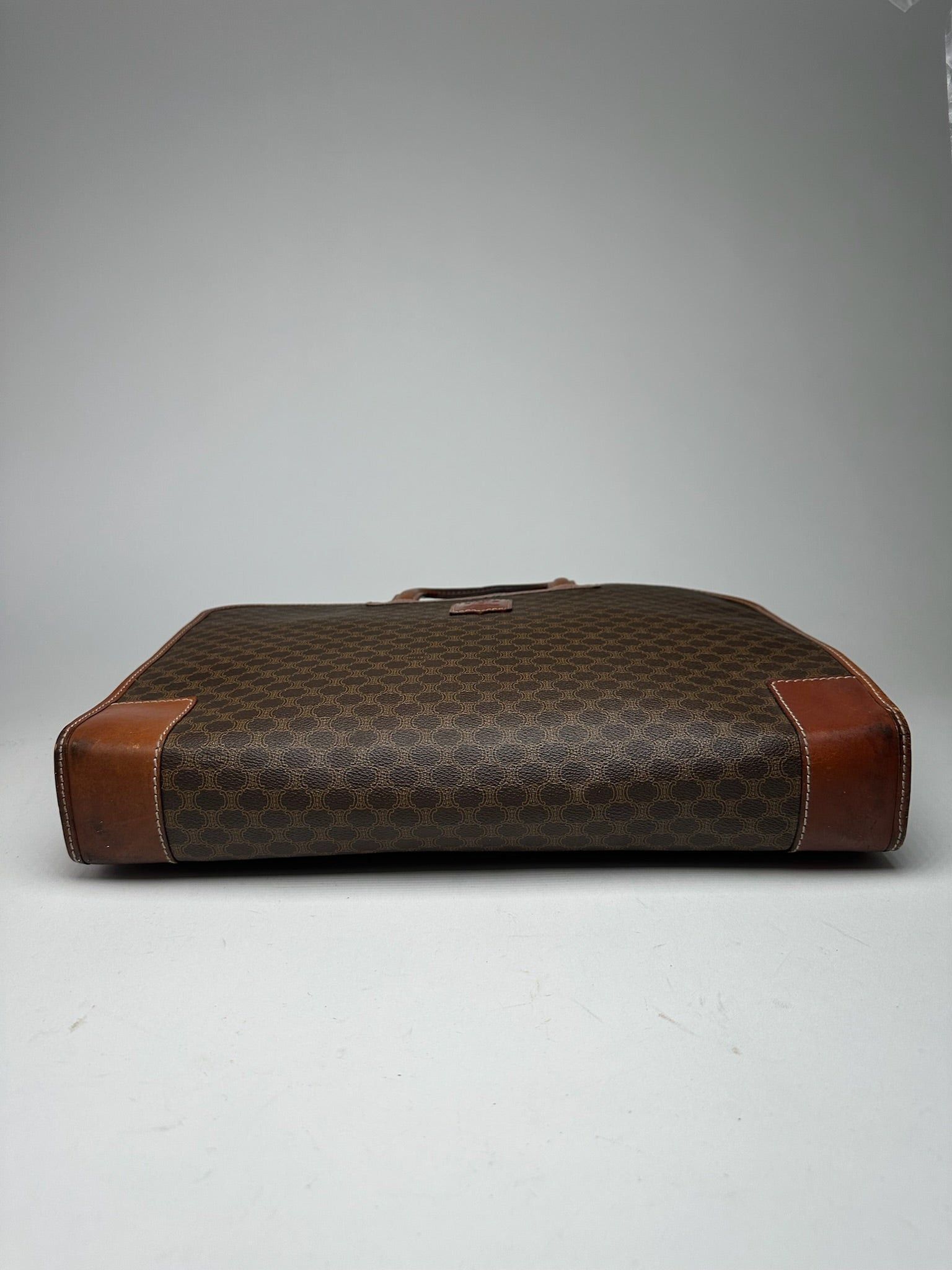 Celine Vintage Paris Leather monogram briefcase brown Size ONE SIZE - 7 Thumbnail