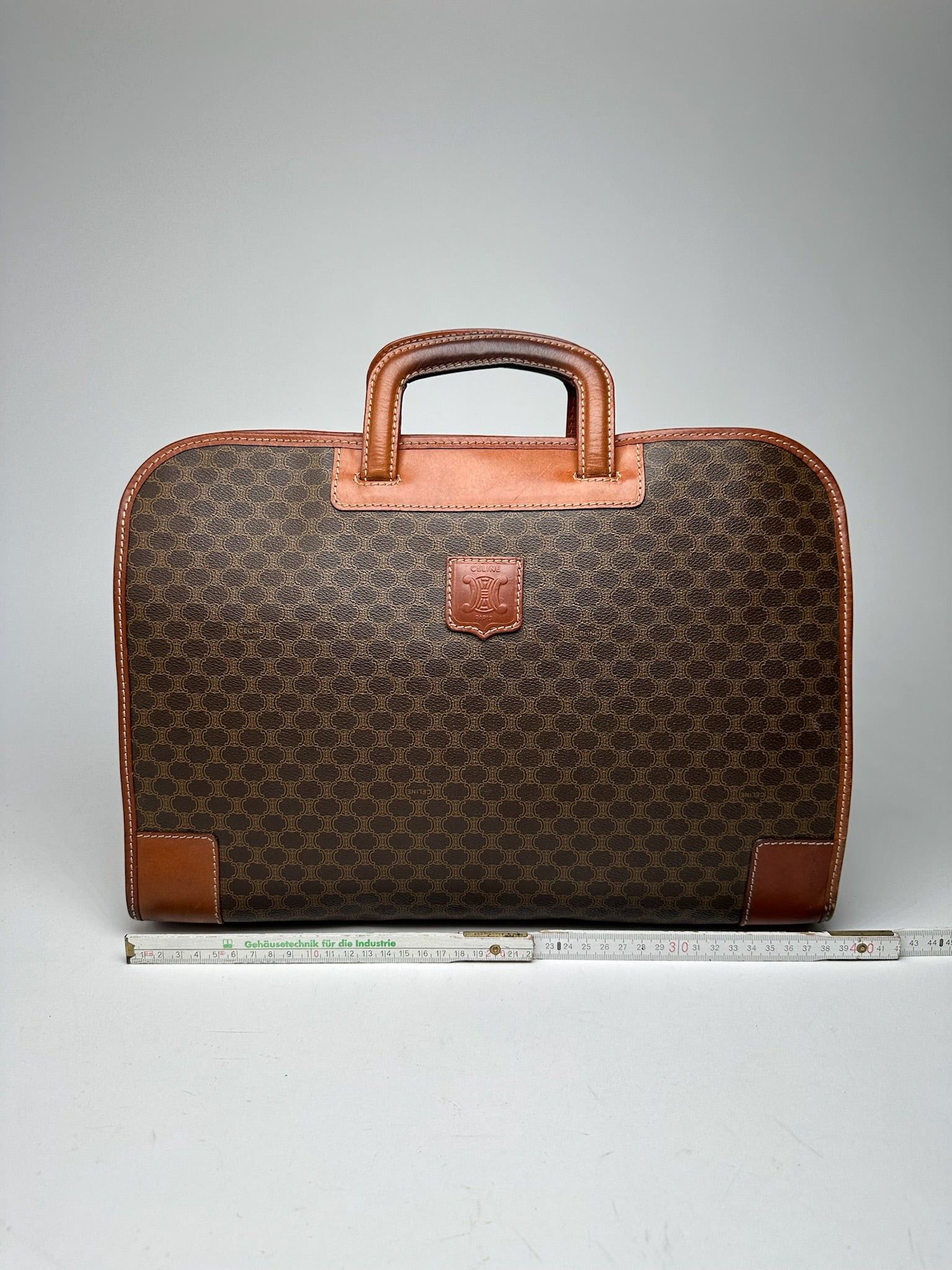 Celine Vintage Paris Leather monogram briefcase brown Size ONE SIZE - 12 Thumbnail