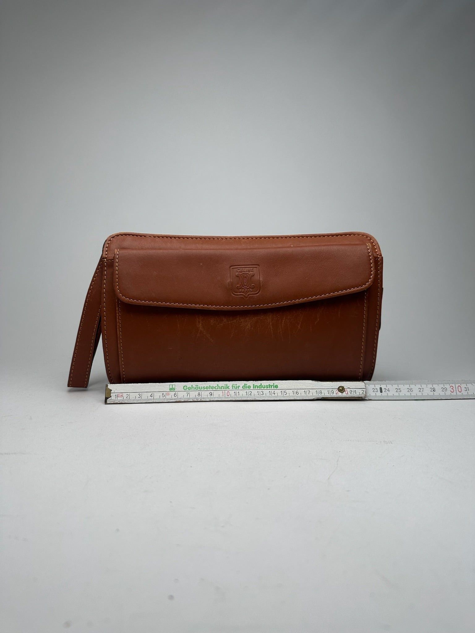 Celine Vintage Paris leather clutch brown Size ONE SIZE - 13 Thumbnail