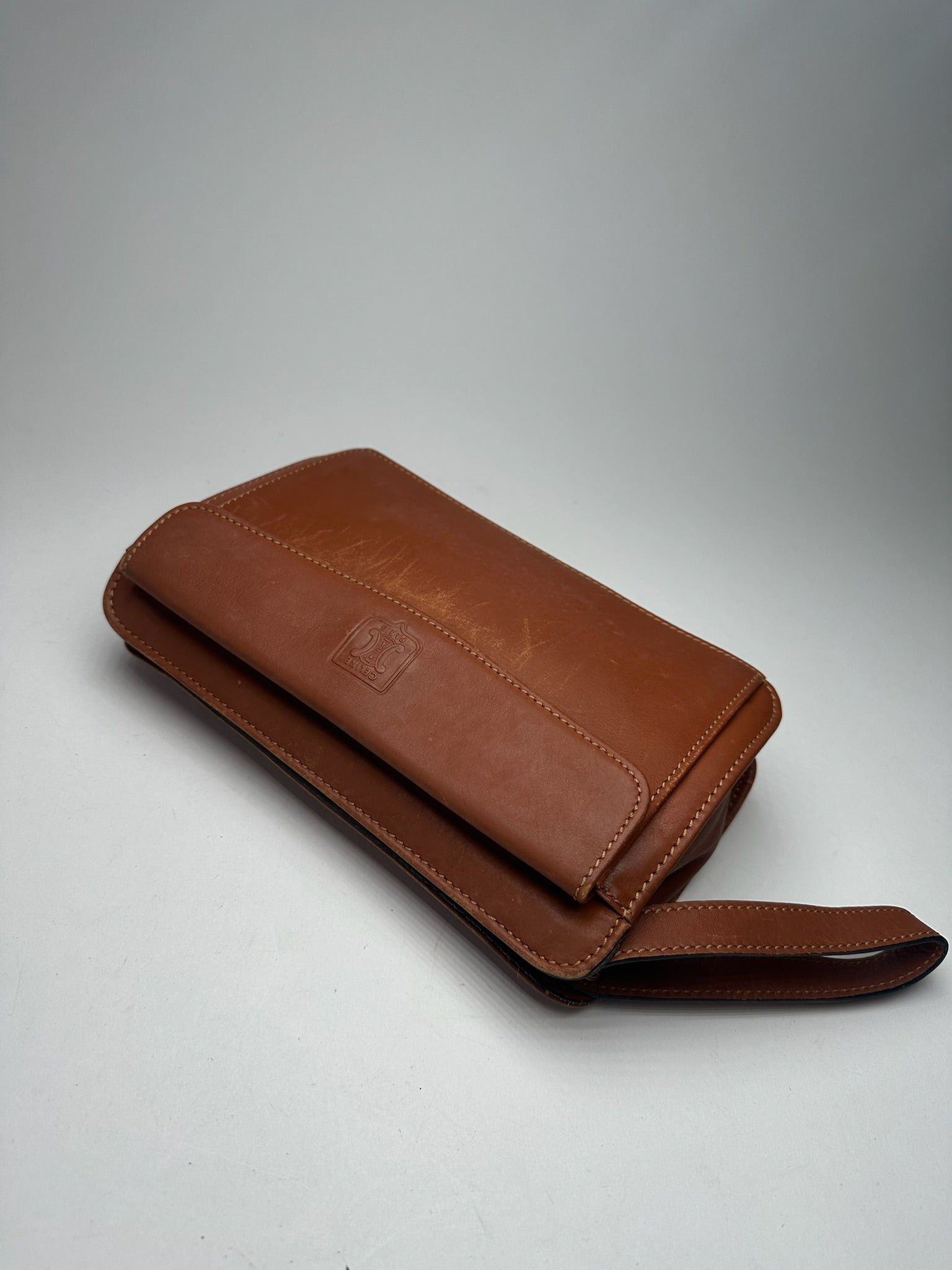 Celine Vintage Paris leather clutch brown Size ONE SIZE - 10 Thumbnail