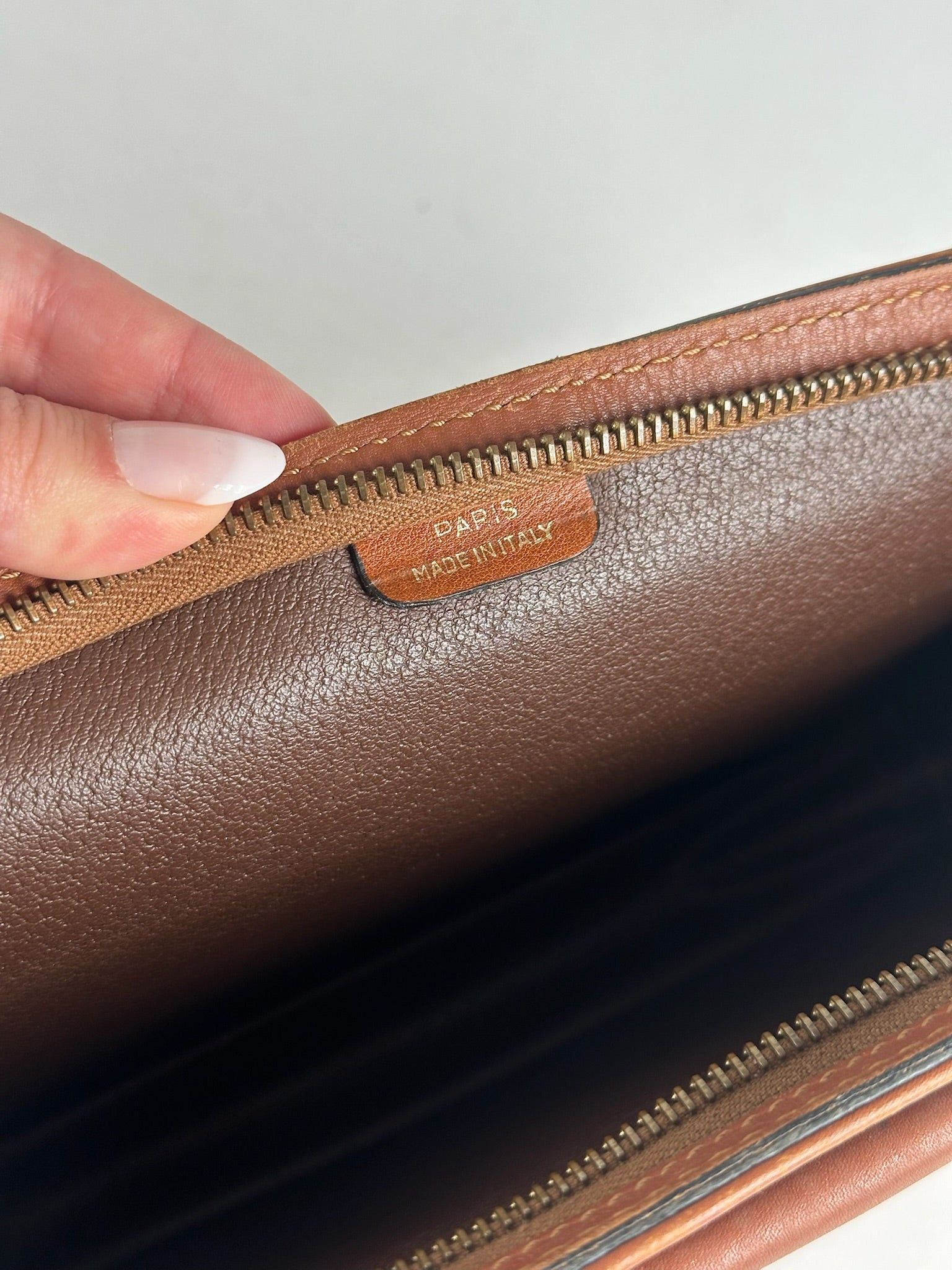 Celine Vintage Paris leather clutch brown Size ONE SIZE - 4 Thumbnail