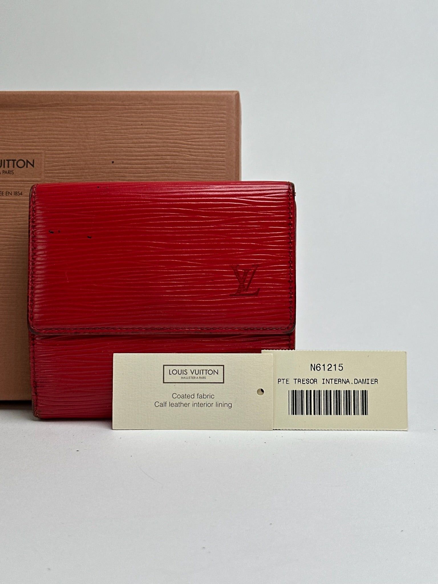 Louis Vuitton Vintage EPI Leather wallet red Size ONE SIZE - 3 Thumbnail