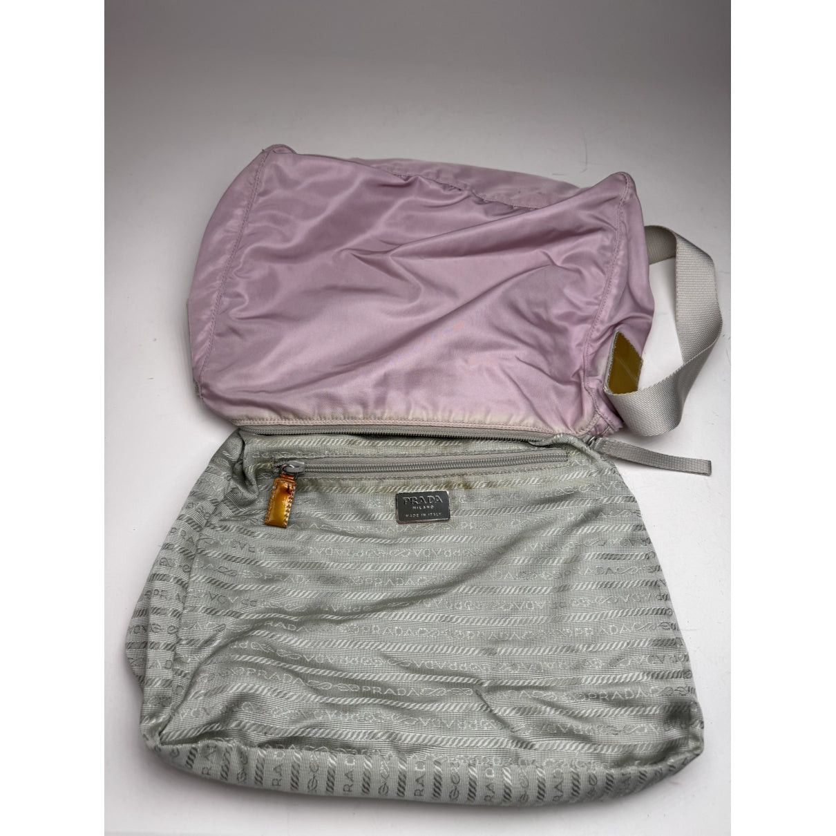 Prada Cleo Pink Polyester Handbag Size ONE SIZE - 2 Thumbnail