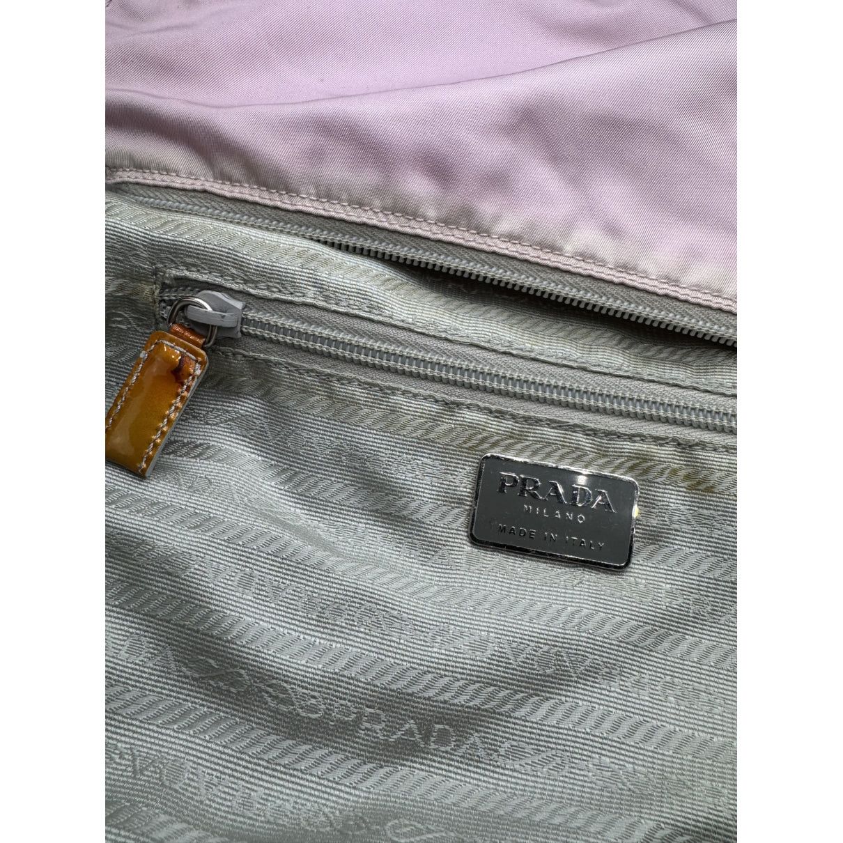 Prada Cleo Pink Polyester Handbag Size ONE SIZE - 3 Thumbnail