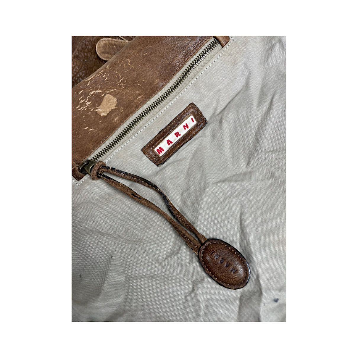 Marni Tuk Brown Leather Handbag Size ONE SIZE - 4 Thumbnail