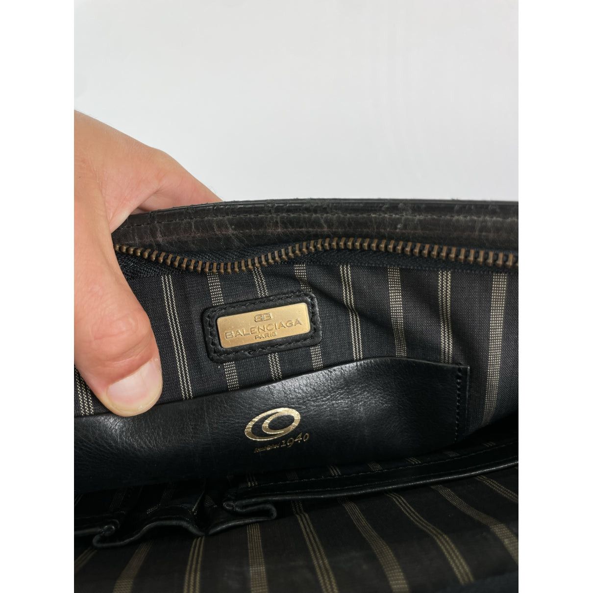 Balenciaga City Black Leather Clutch Bag Size ONE SIZE - 3 Thumbnail