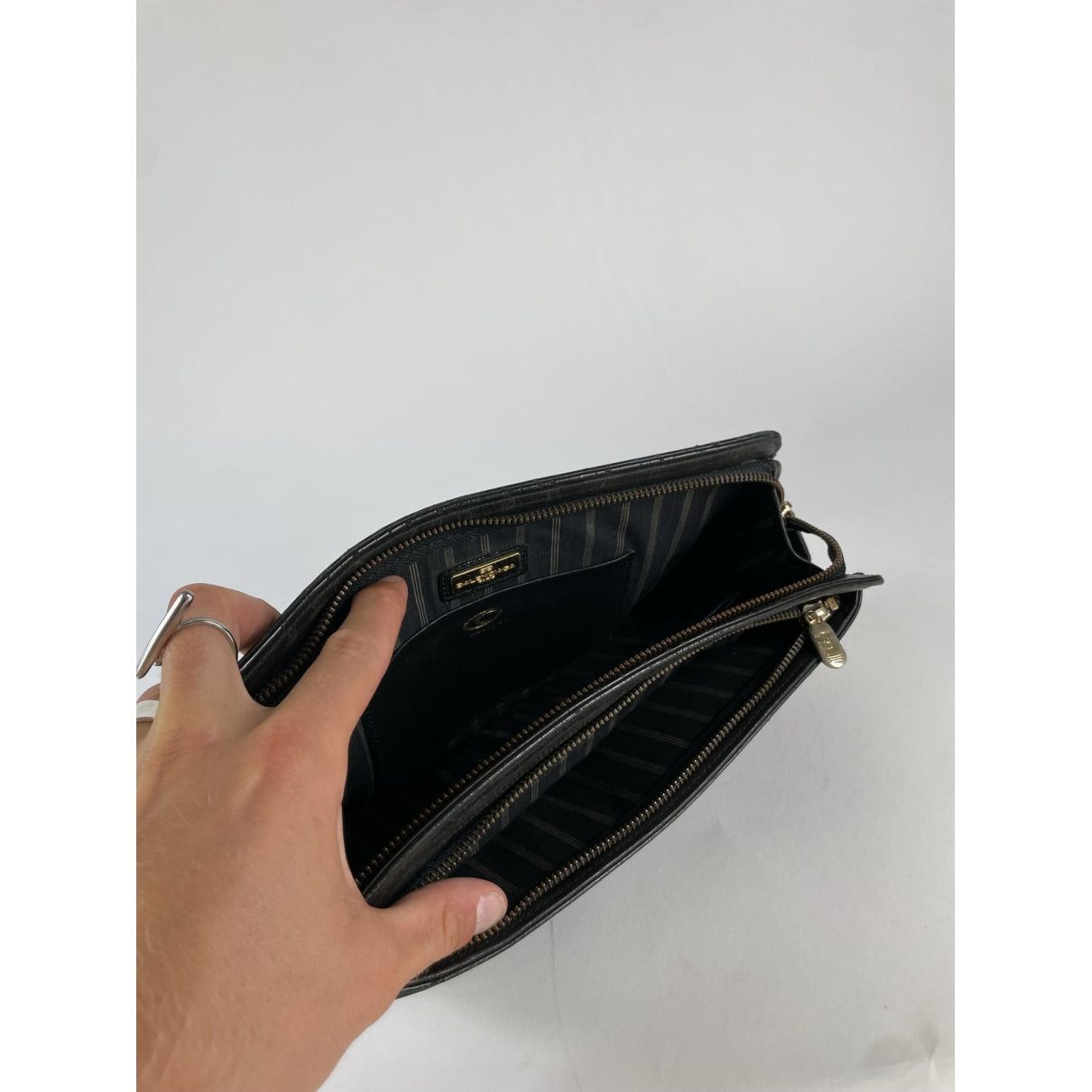 Balenciaga City Black Leather Clutch Bag Size ONE SIZE - 2 Thumbnail