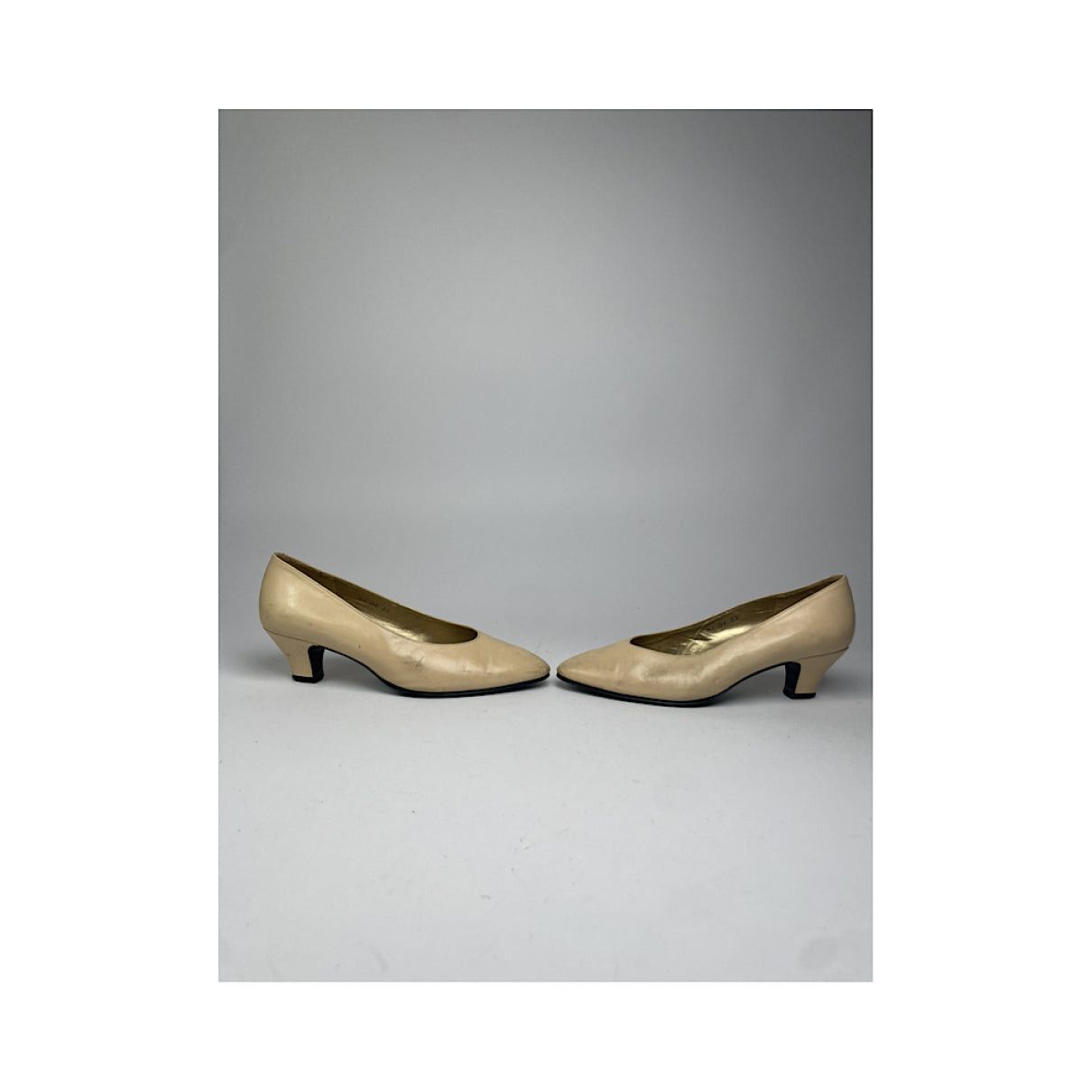 Yves Saint Laurent Beige Leather Heel Size US 4 / IT 34 - 5 Thumbnail