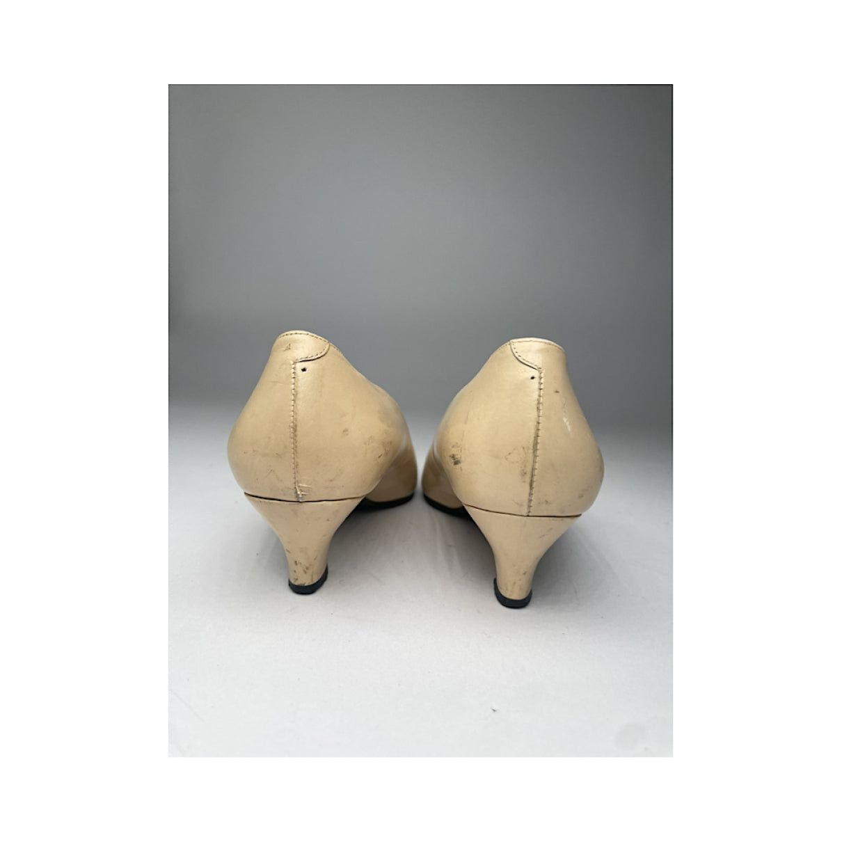 Yves Saint Laurent Beige Leather Heel Size US 4 / IT 34 - 2 Thumbnail