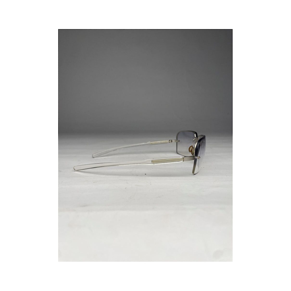 Prada Silver Plastic Sunglasses Size ONE SIZE - 3 Thumbnail