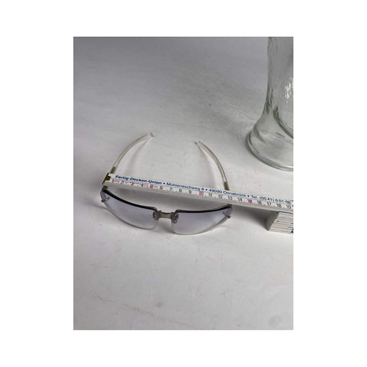 Prada Silver Plastic Sunglasses Size ONE SIZE - 2 Thumbnail