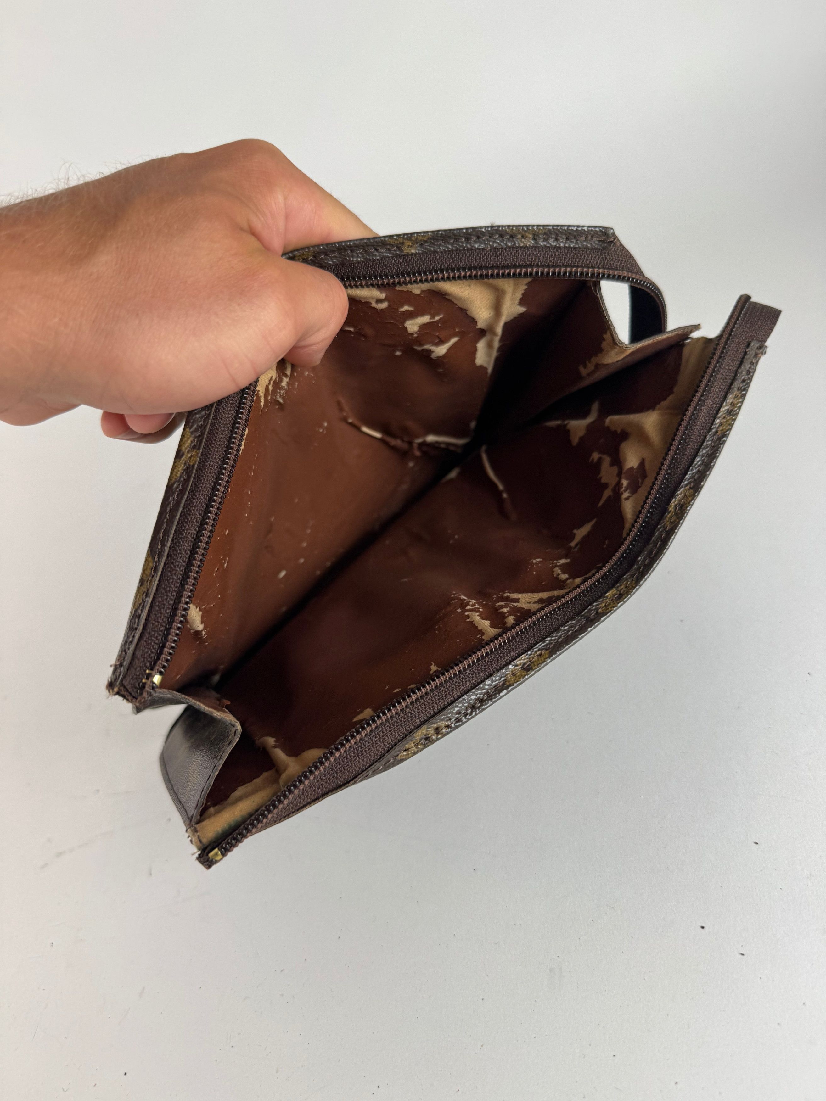 Louis Vuitton Vintage Monogram Leather clutch brown Size ONE SIZE - 2 Thumbnail