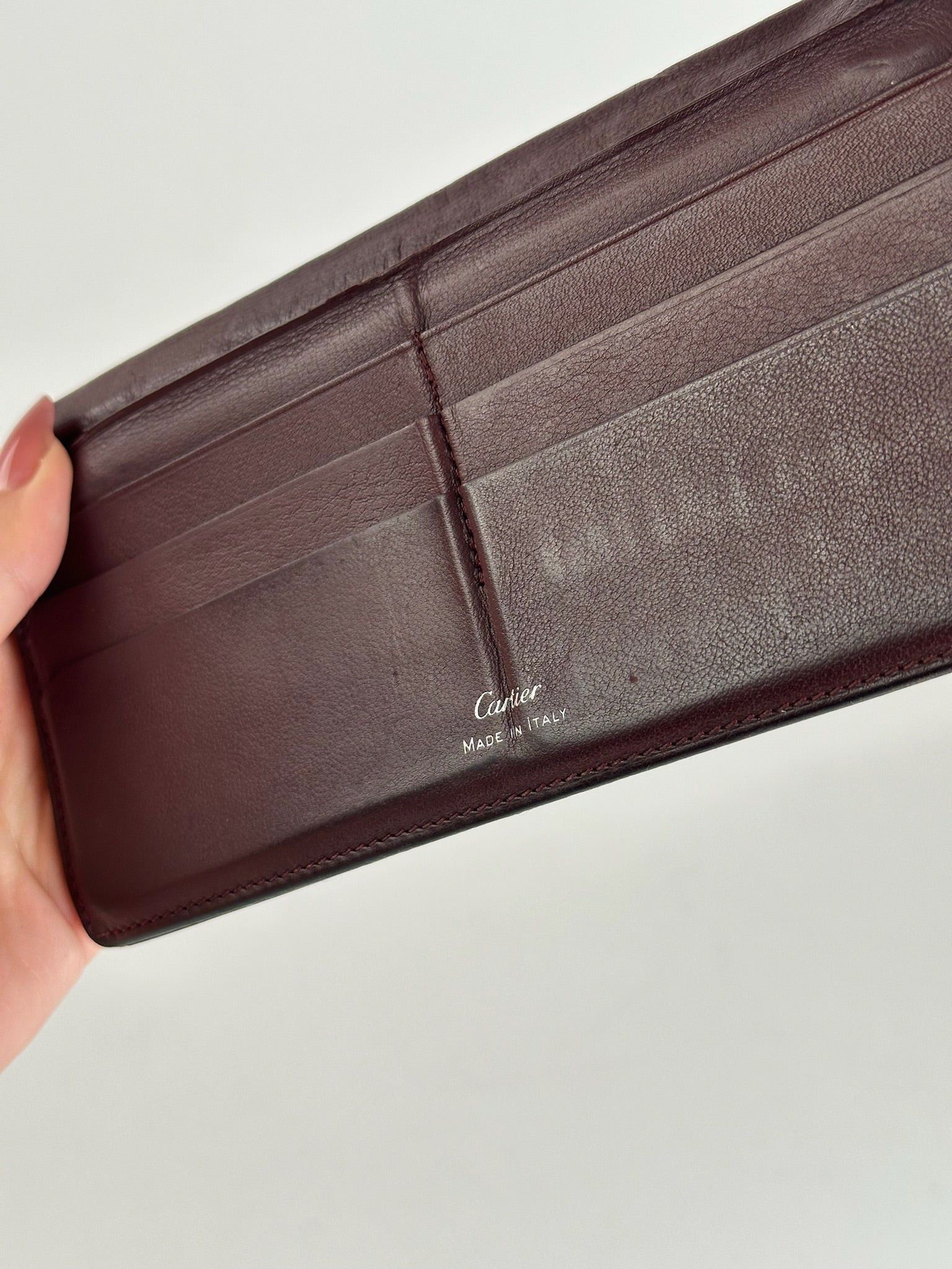 Cartier Vintage Leather Card Holder Id Holder black Size ONE SIZE - 8 Thumbnail