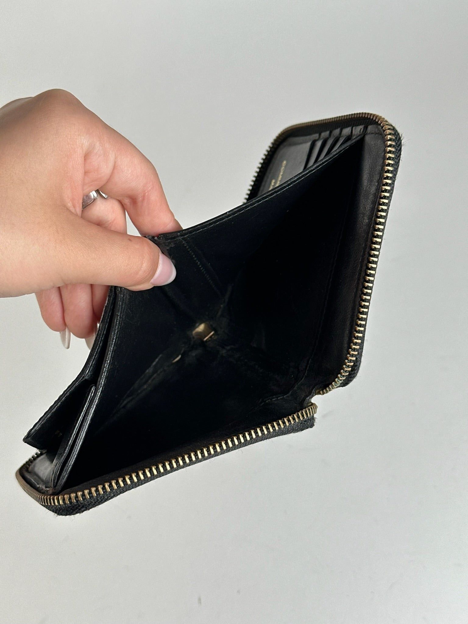Comme des Garcons Vintage Comme Des Garçons patent leather wallet black Size ONE SIZE - 9 Thumbnail