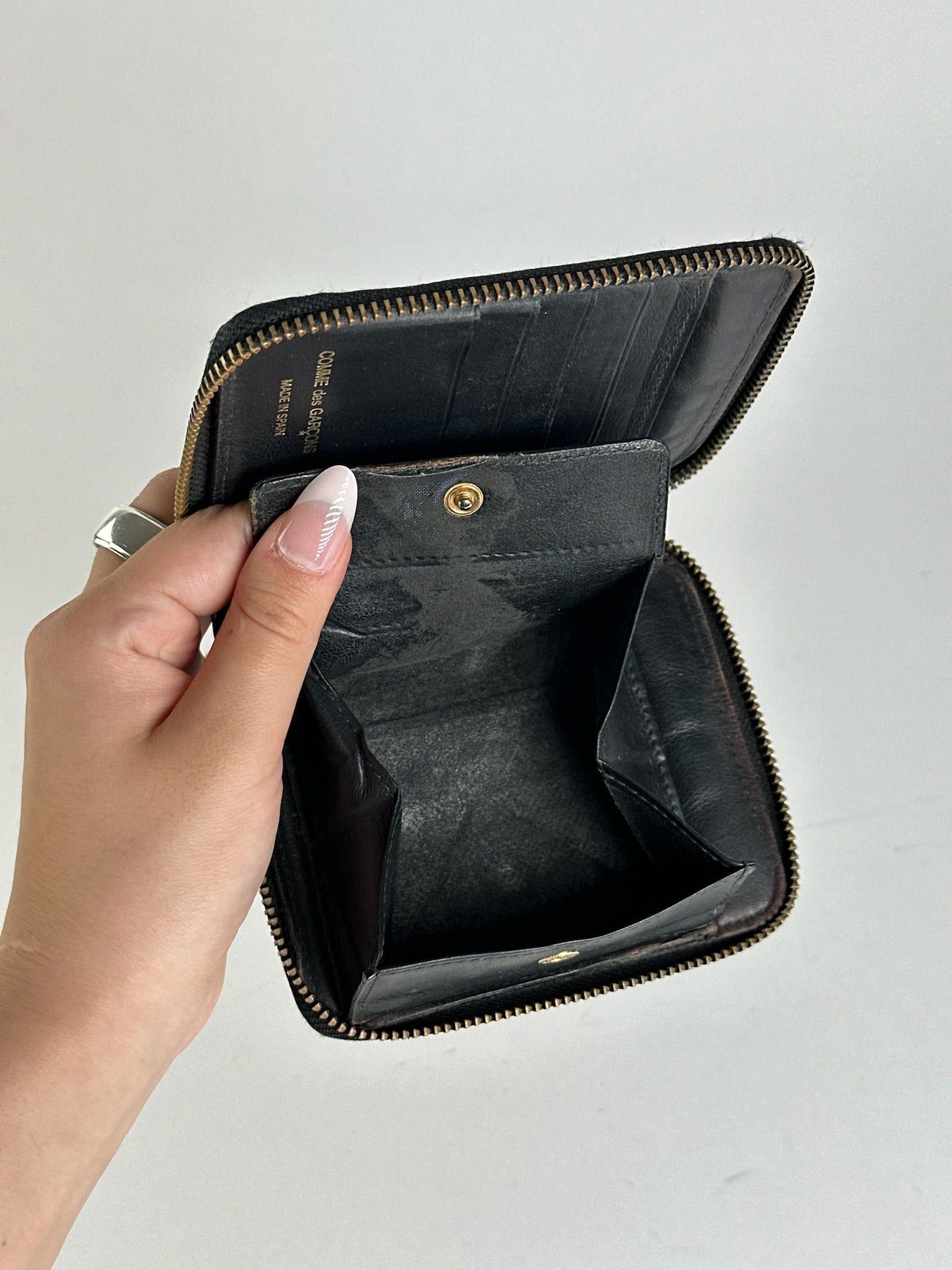 Comme des Garcons Vintage Comme Des Garçons patent leather wallet black Size ONE SIZE - 6 Thumbnail