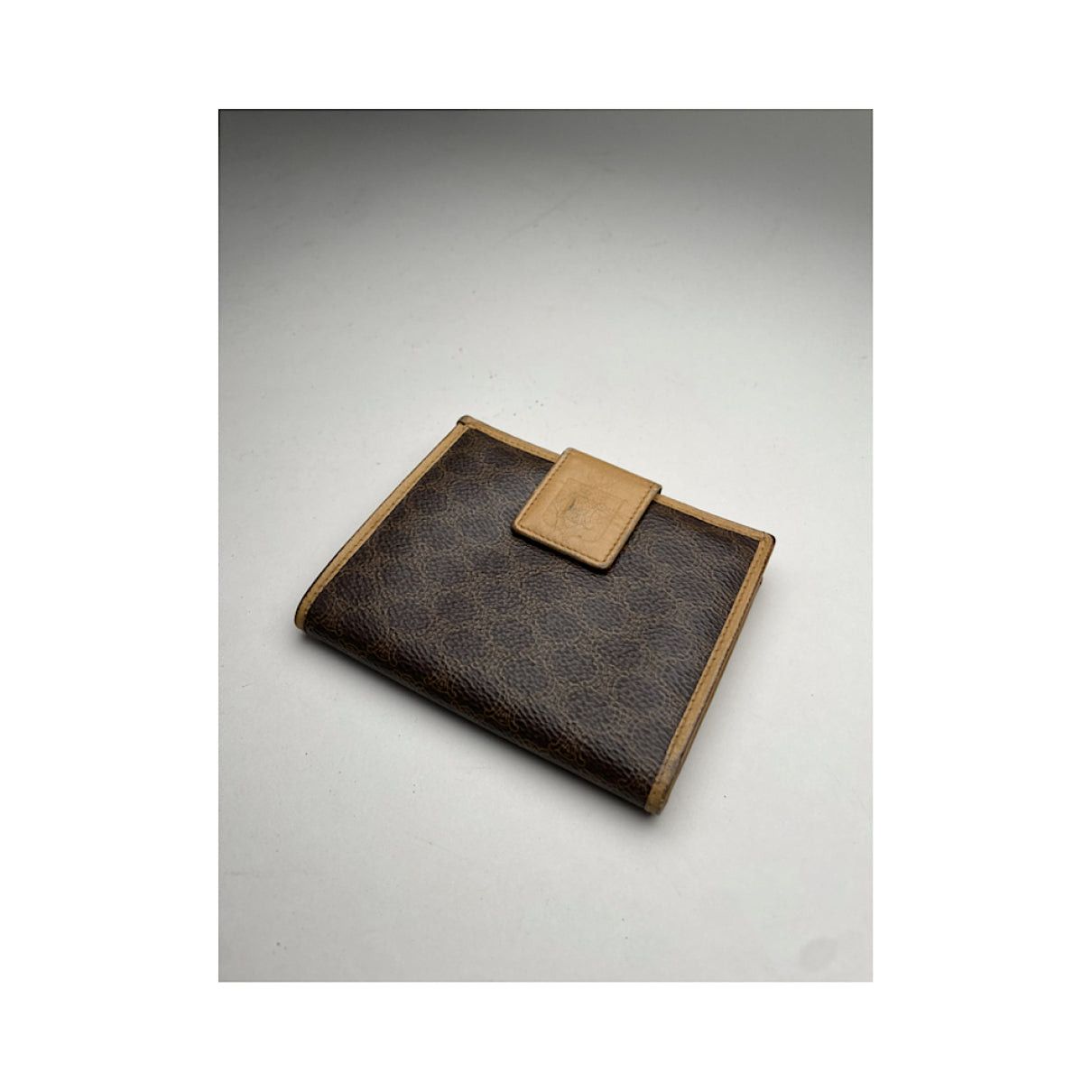 Celine Triomphe Vintage Brown Leather Wallet Size ONE SIZE - 3 Thumbnail