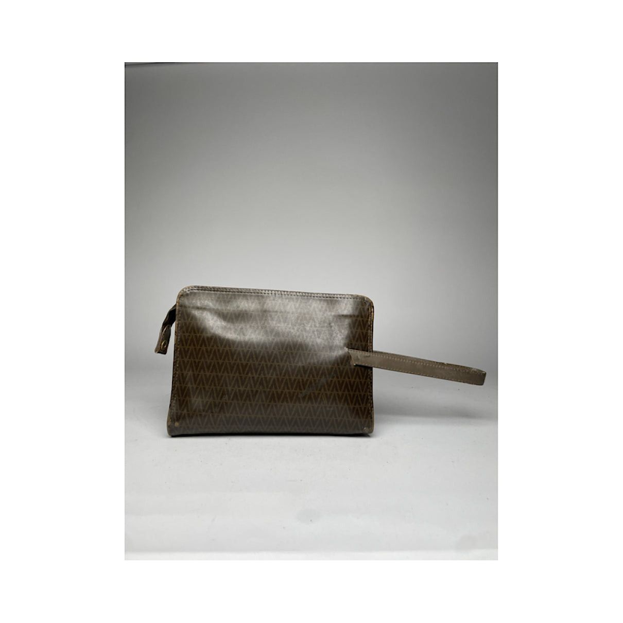 Mario Valentino Brown Leather Clutch Bag Size ONE SIZE - 4 Thumbnail