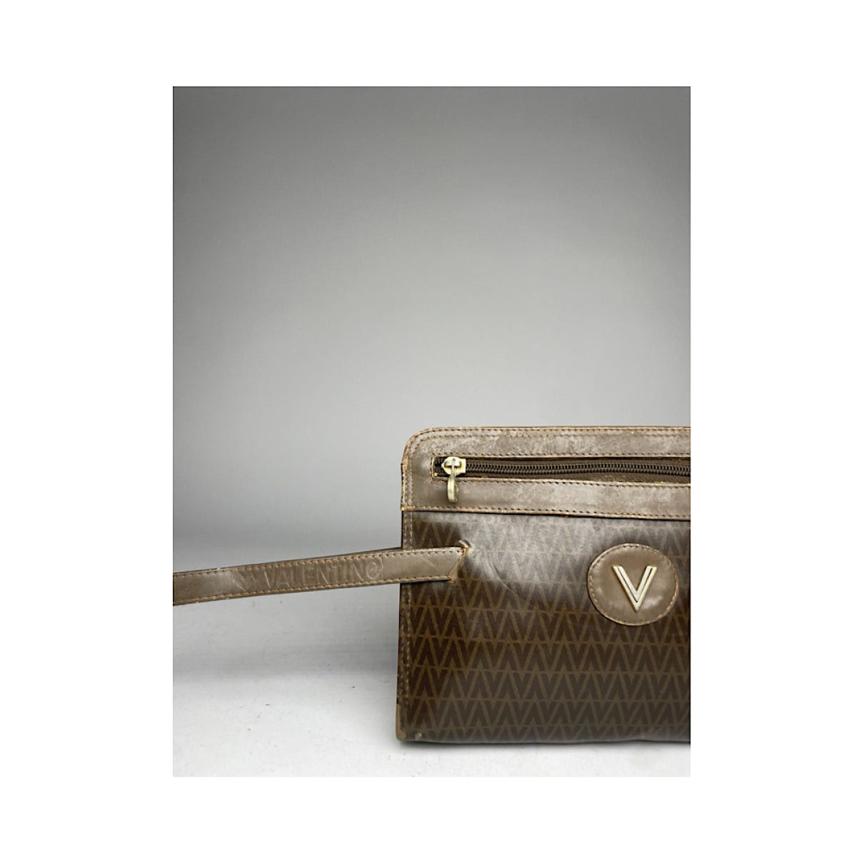 Mario Valentino Brown Leather Clutch Bag Size ONE SIZE - 5 Thumbnail