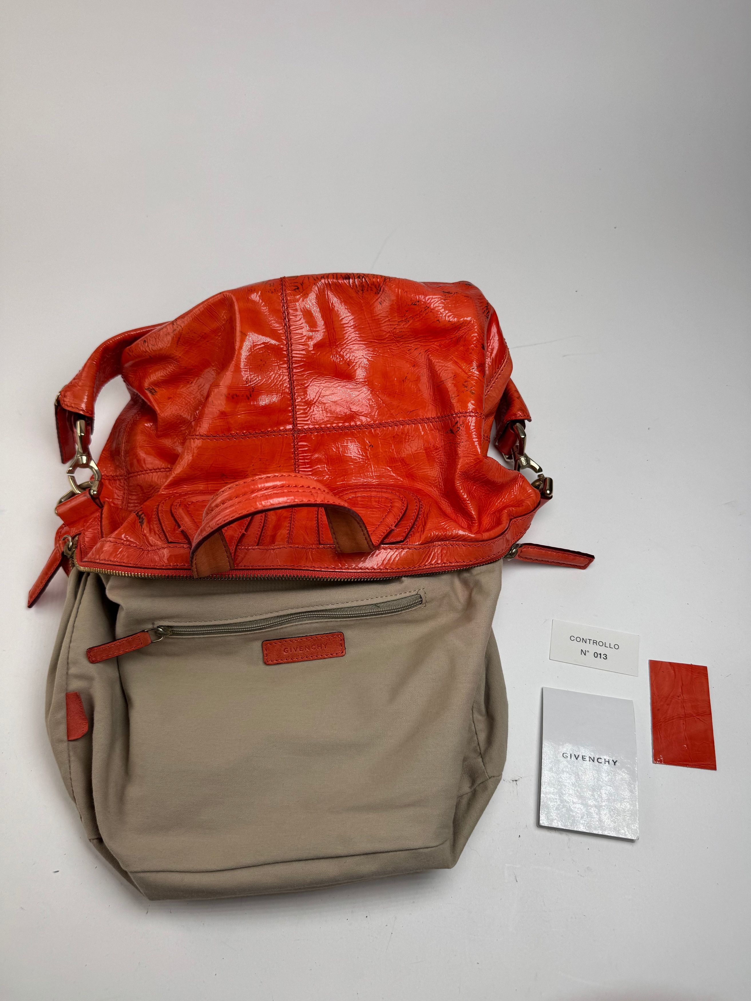Givenchy Vintage Nightingale 2 way patent leather bag Orange Size ONE SIZE - 4 Thumbnail