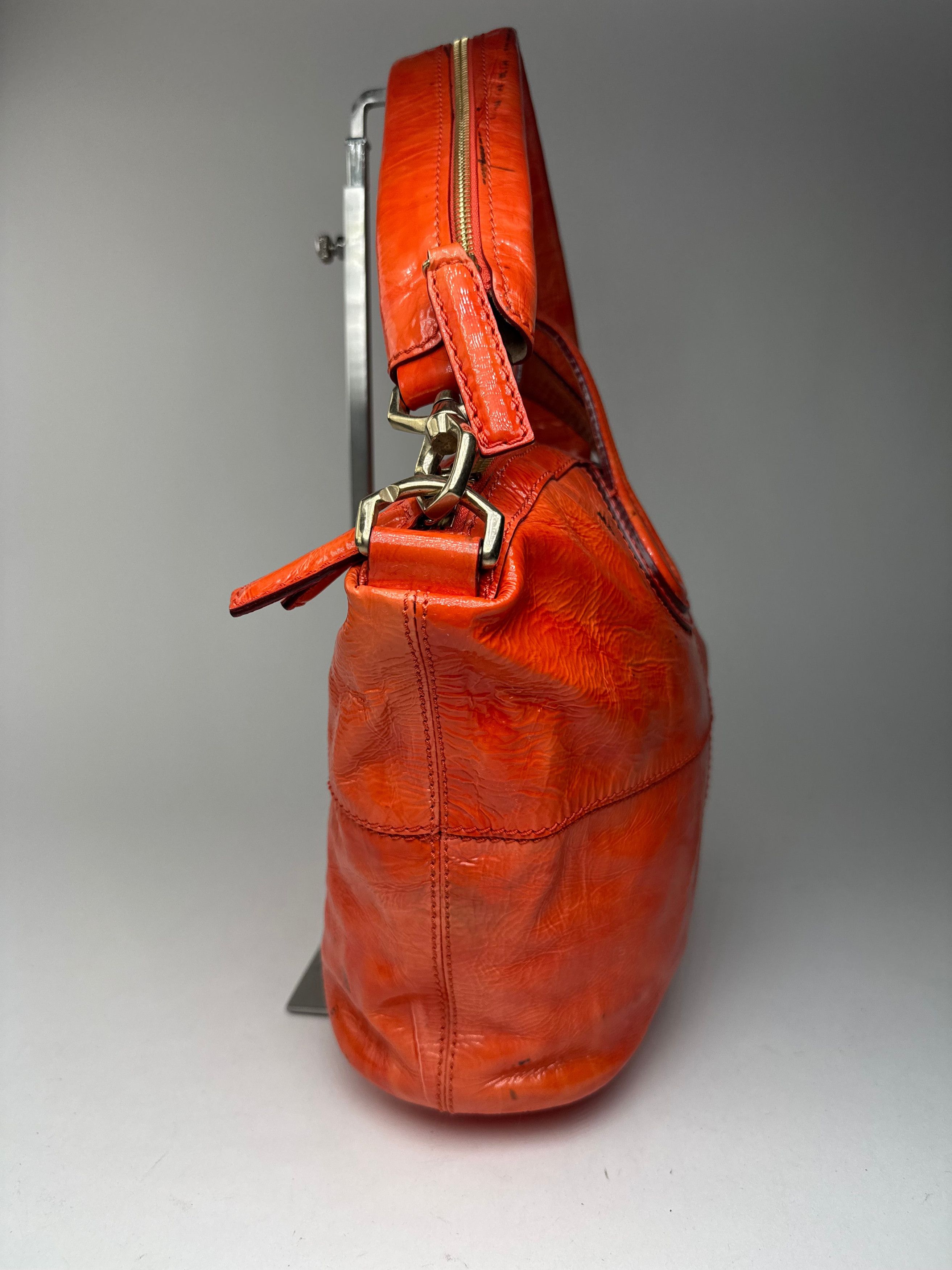 Givenchy Vintage Nightingale 2 way patent leather bag Orange Size ONE SIZE - 6 Thumbnail