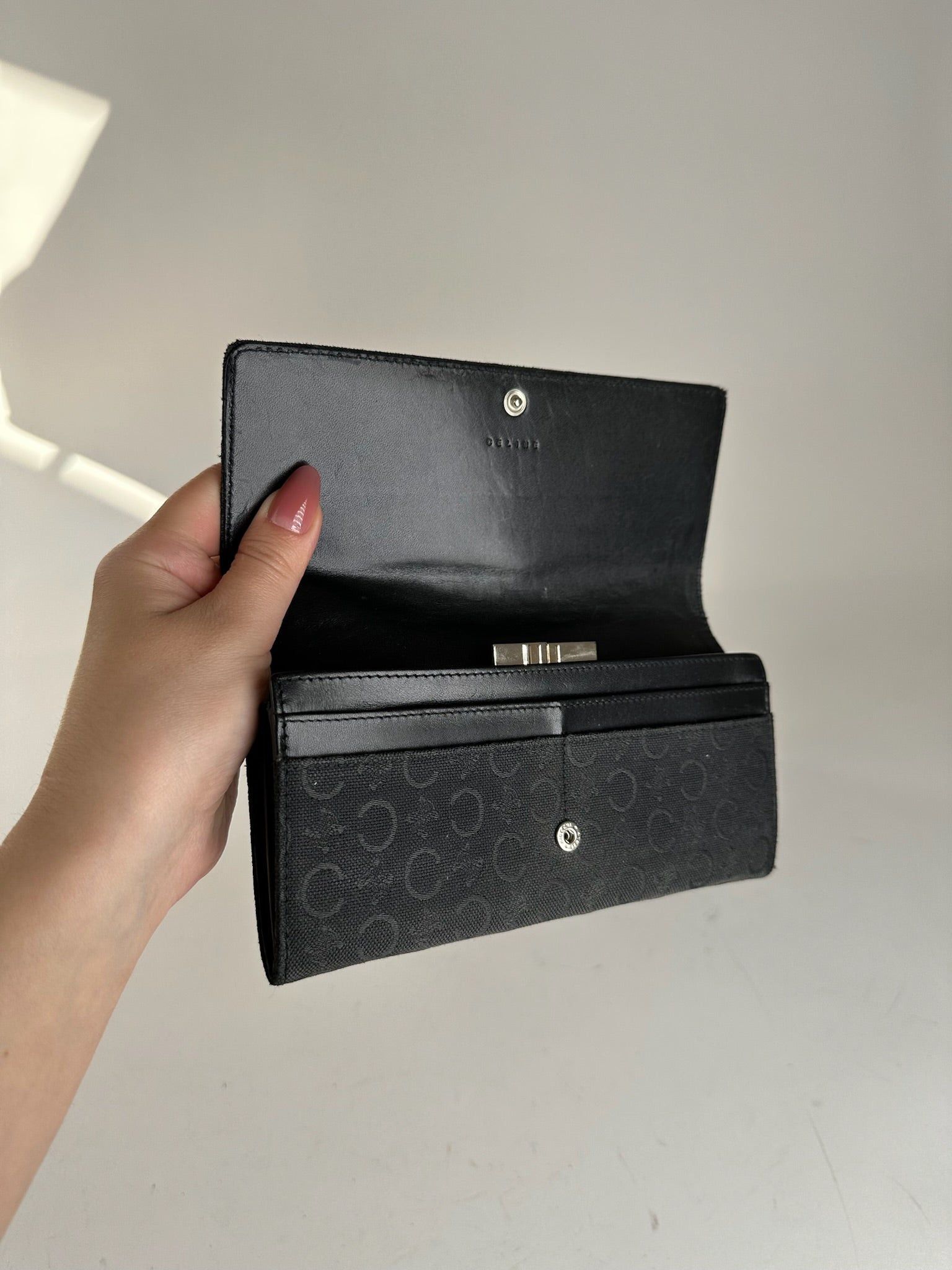 Celine Vintage Macadam Wallet black Size ONE SIZE - 5 Thumbnail