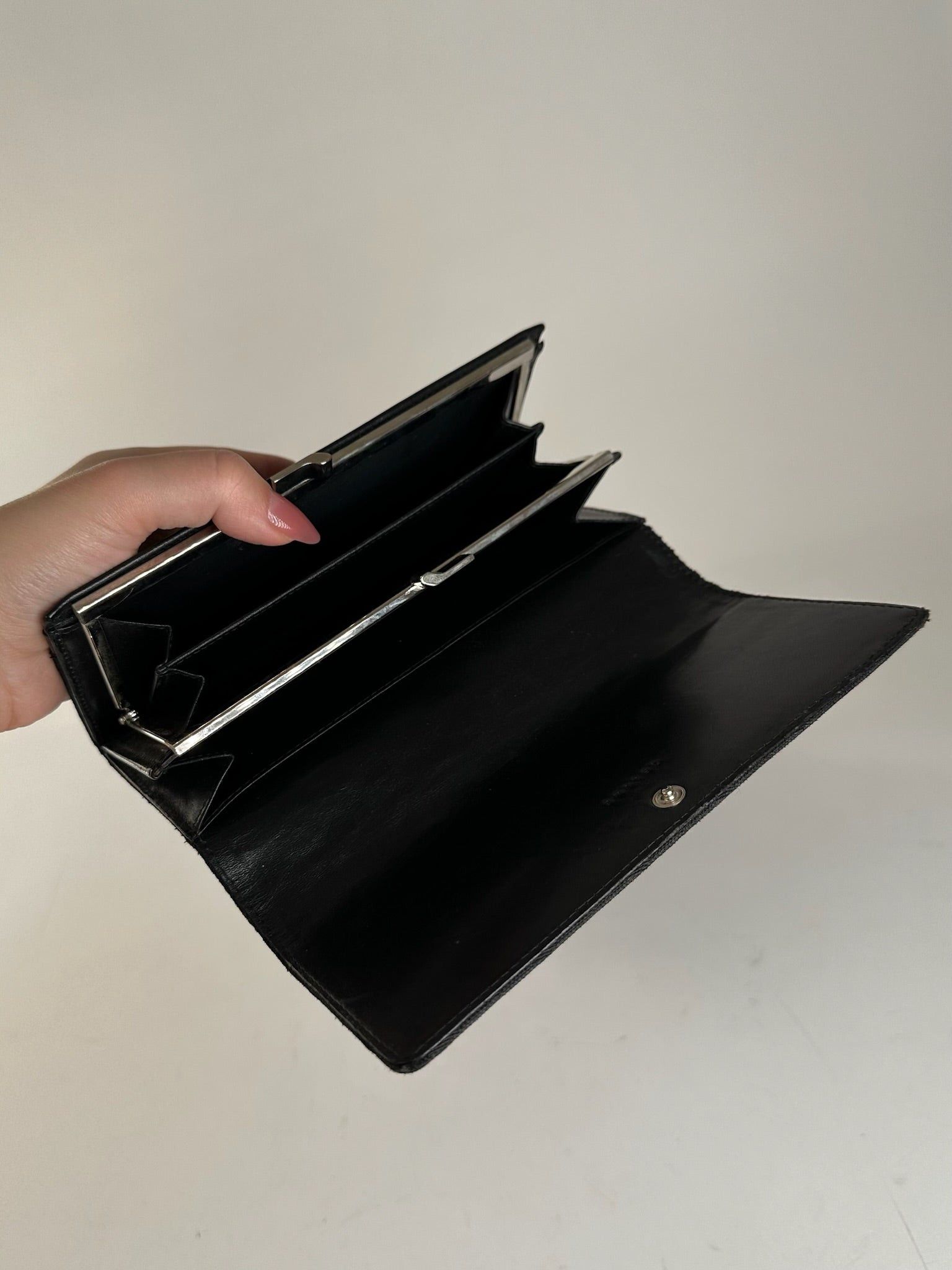 Celine Vintage Macadam Wallet black Size ONE SIZE - 6 Thumbnail