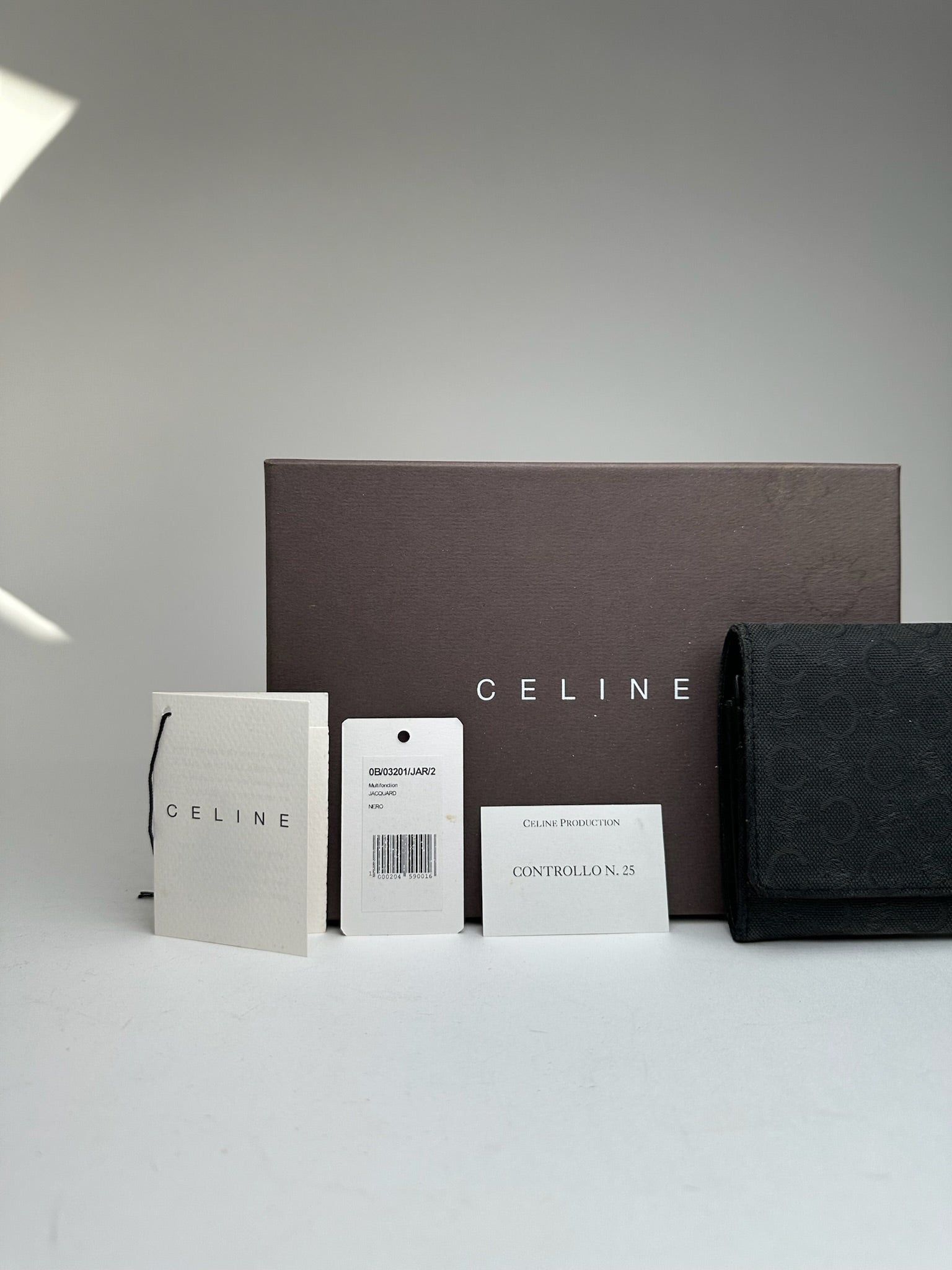 Celine Vintage Macadam Wallet black Size ONE SIZE - 3 Thumbnail