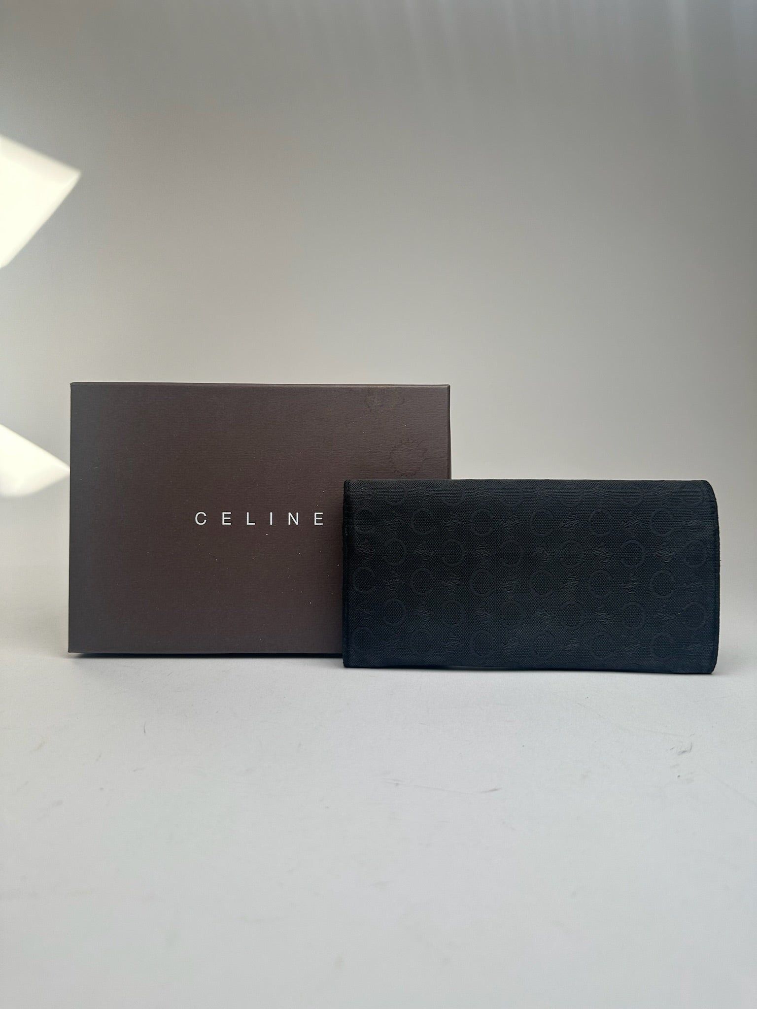 Celine Vintage Macadam Wallet black Size ONE SIZE - 2 Thumbnail