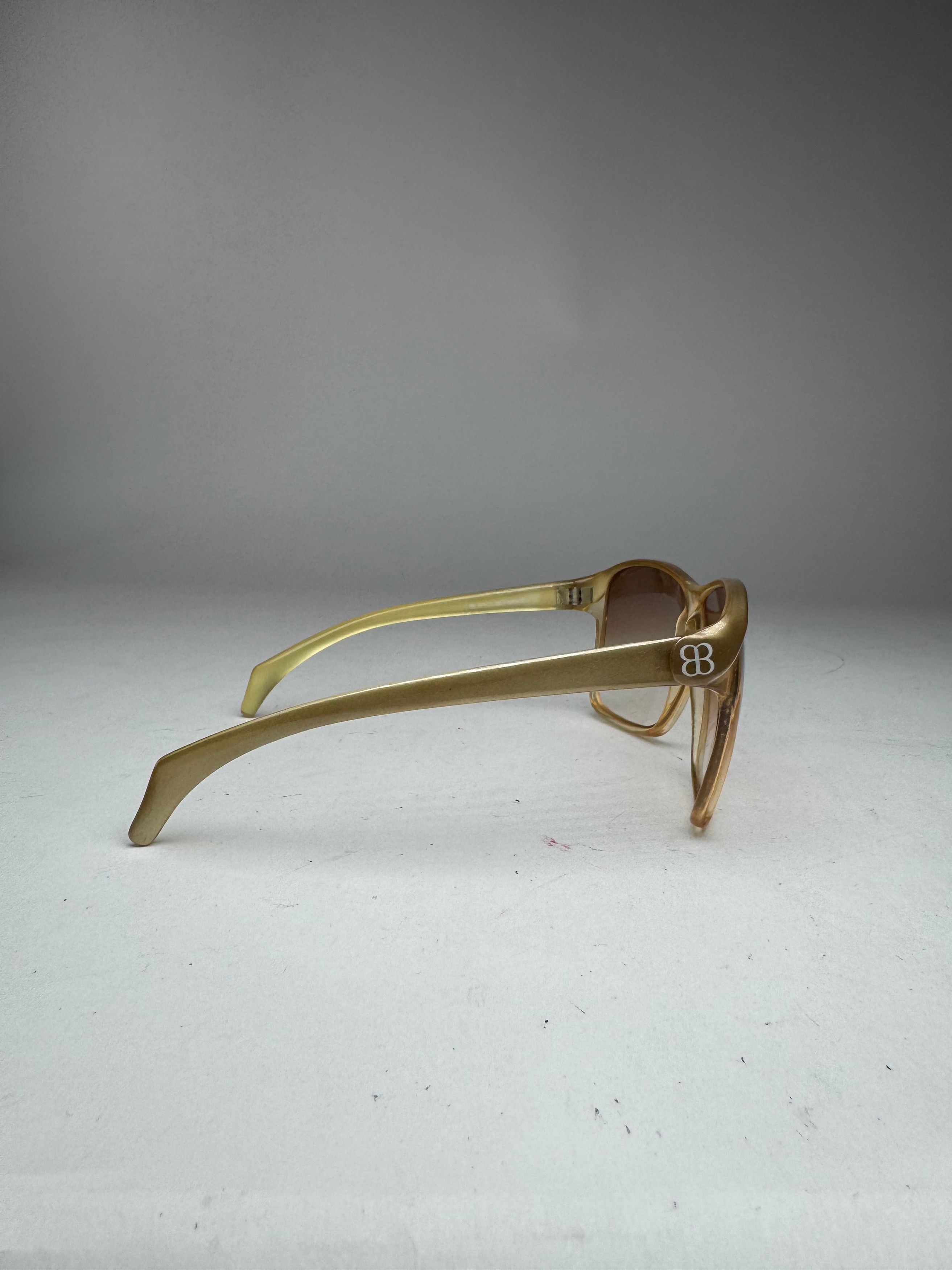 Balenciaga Vintage Overd Sunglasses Golden Size ONE SIZE - 13 Thumbnail