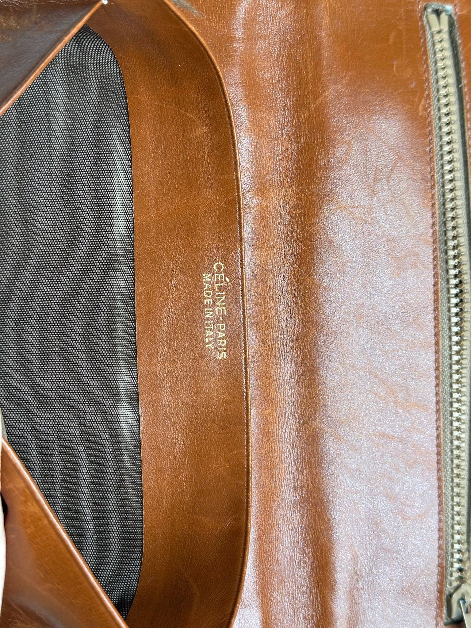 Celine Vintage Paris Suede Leather Monogram wallet brown Size ONE SIZE - 5 Thumbnail