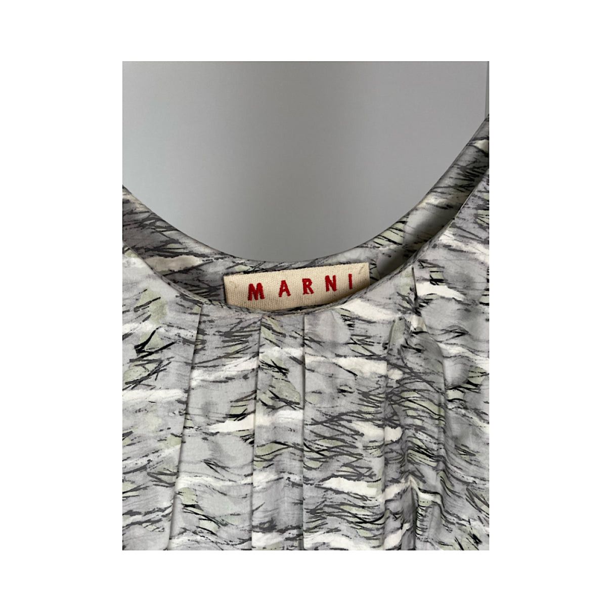 Marni Grey Cotton Top Size M / US 6-8 / IT 42-44 - 4 Thumbnail