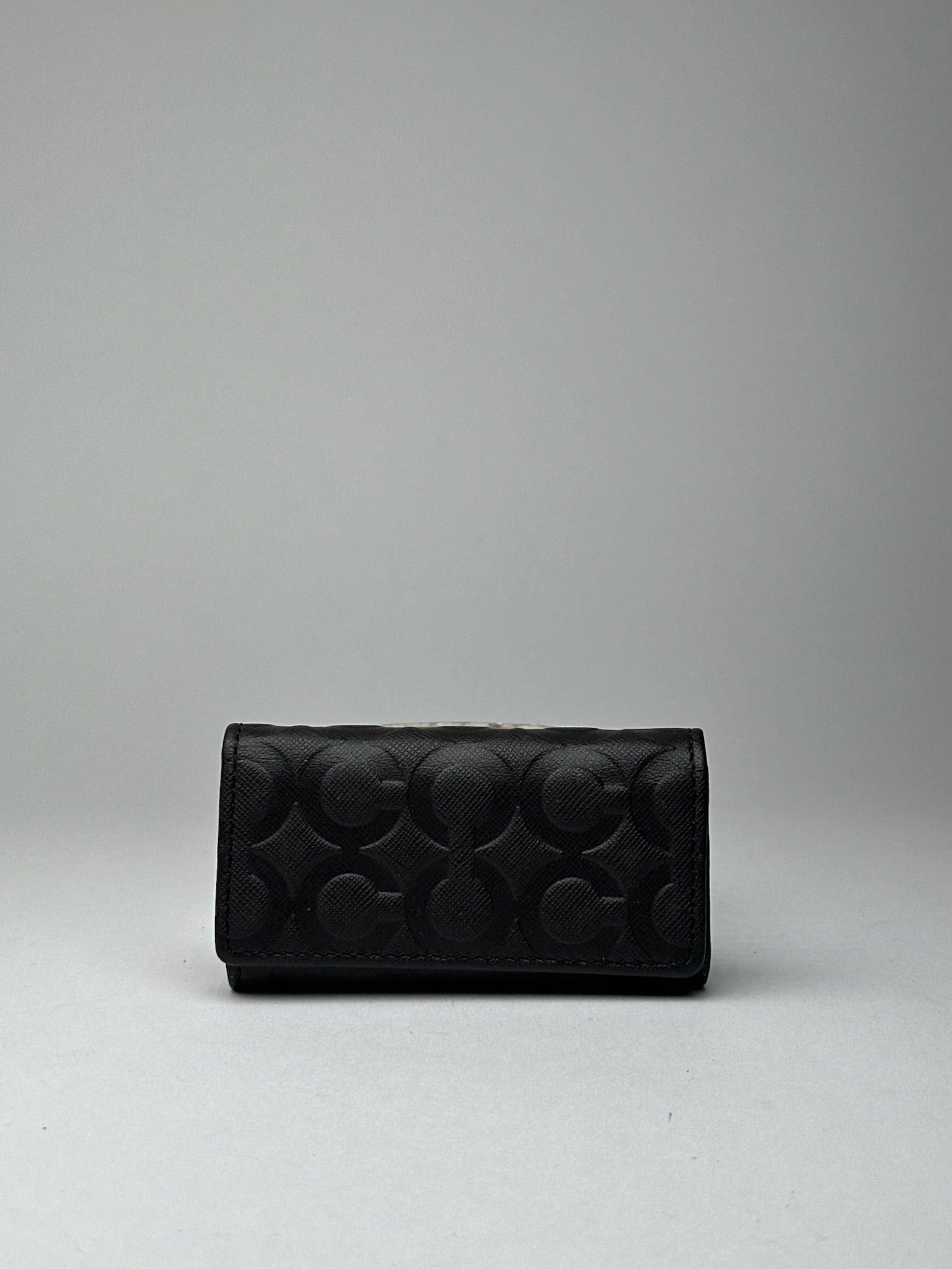 Coach Vintage Leather Monogram Key Holder black Size ONE SIZE - 10 Thumbnail