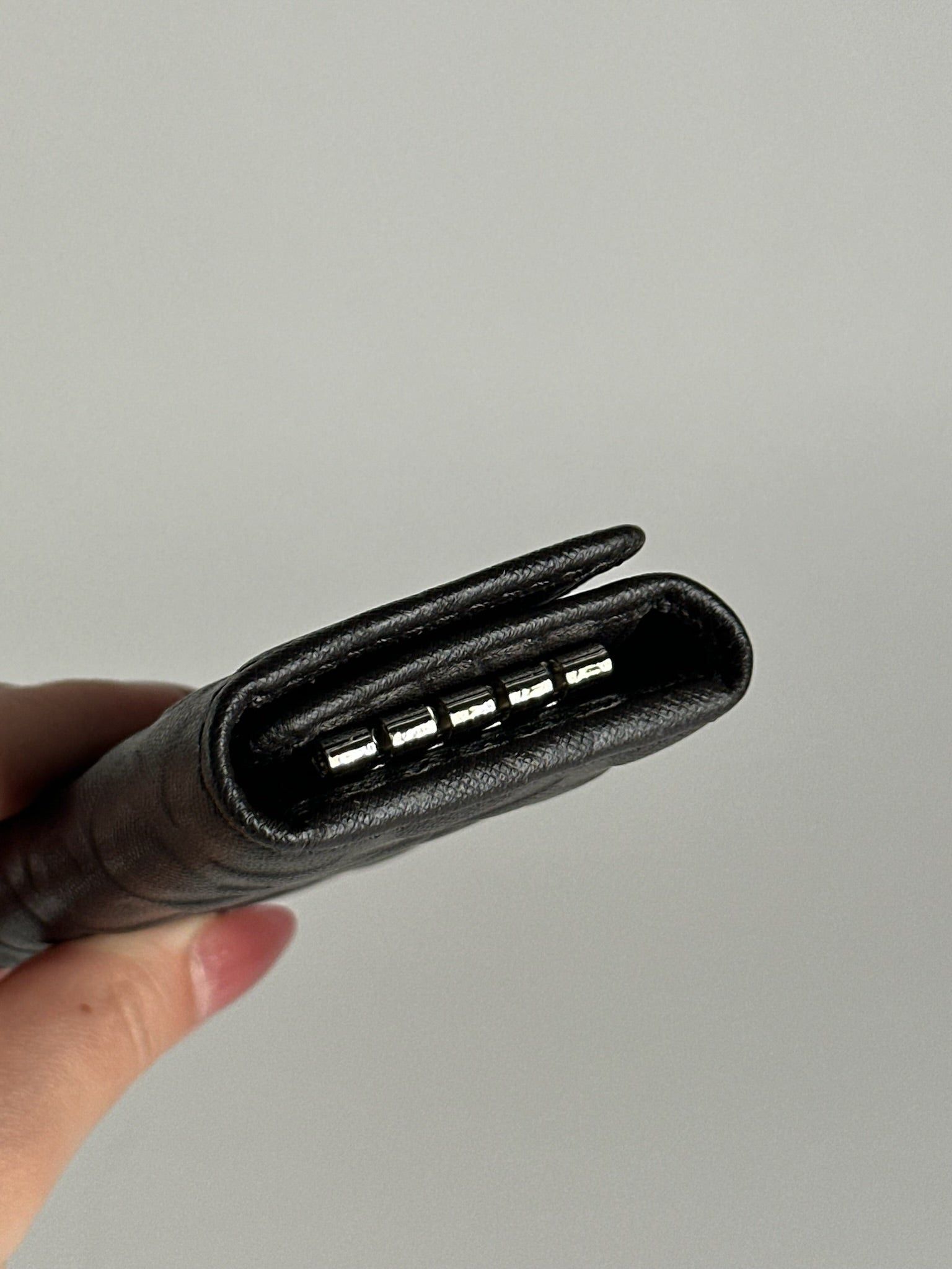 Coach Vintage Leather Monogram Key Holder black Size ONE SIZE - 6 Thumbnail