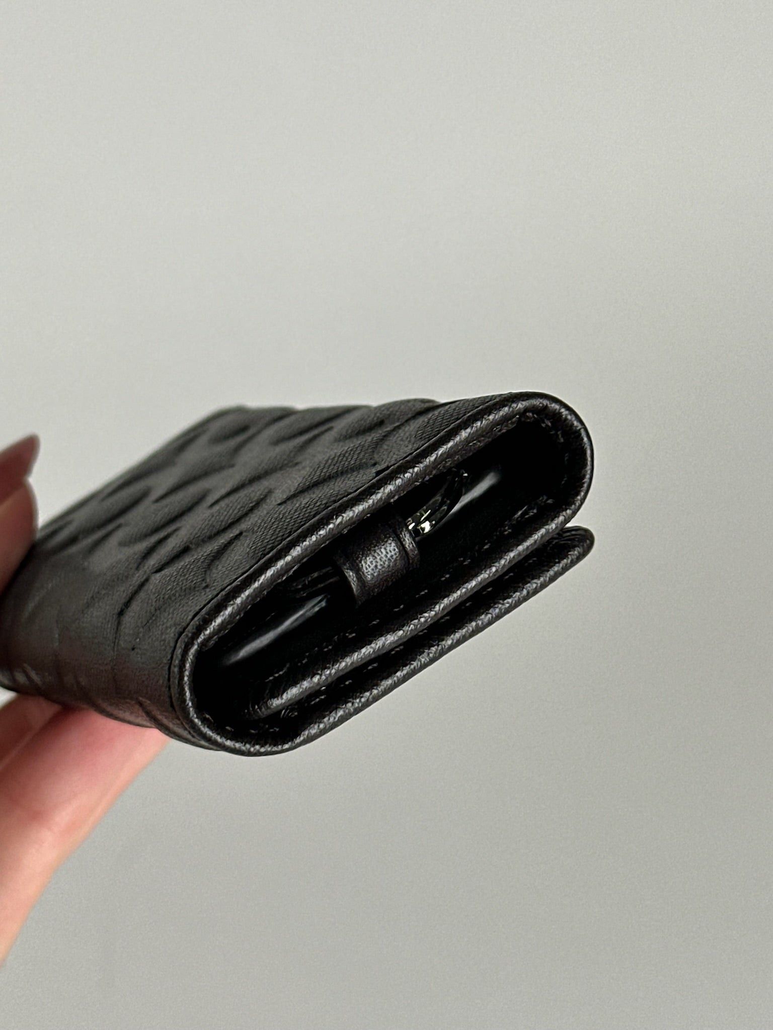 Coach Vintage Leather Monogram Key Holder black Size ONE SIZE - 12 Thumbnail
