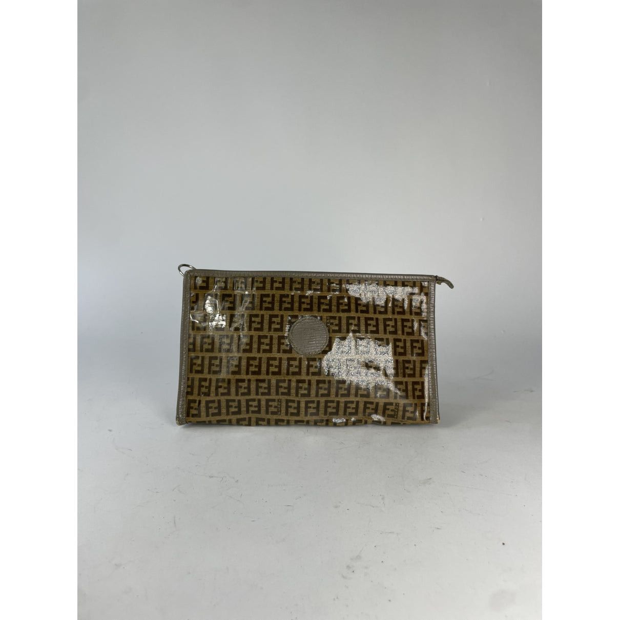 Fendi Baguette Brown Patent Leather Clutch Bag Size ONE SIZE - 2 Thumbnail