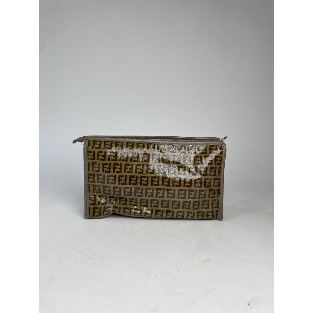 Fendi Baguette Brown Patent Leather Clutch Bag Size ONE SIZE - 4 Thumbnail