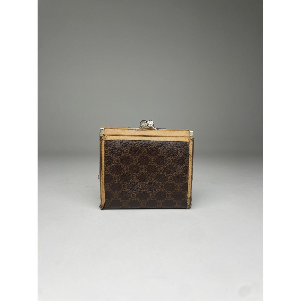 Celine Triomphe Beige Leather Wallet Size ONE SIZE - 2 Thumbnail