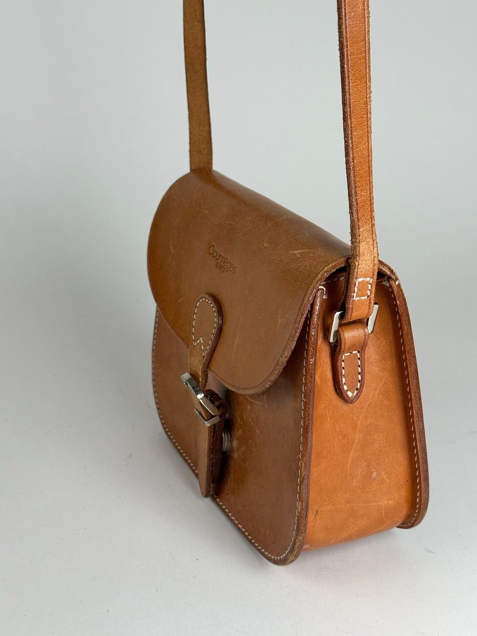 Courreges Vintage Kamel Leather bag Size ONE SIZE - 12 Thumbnail