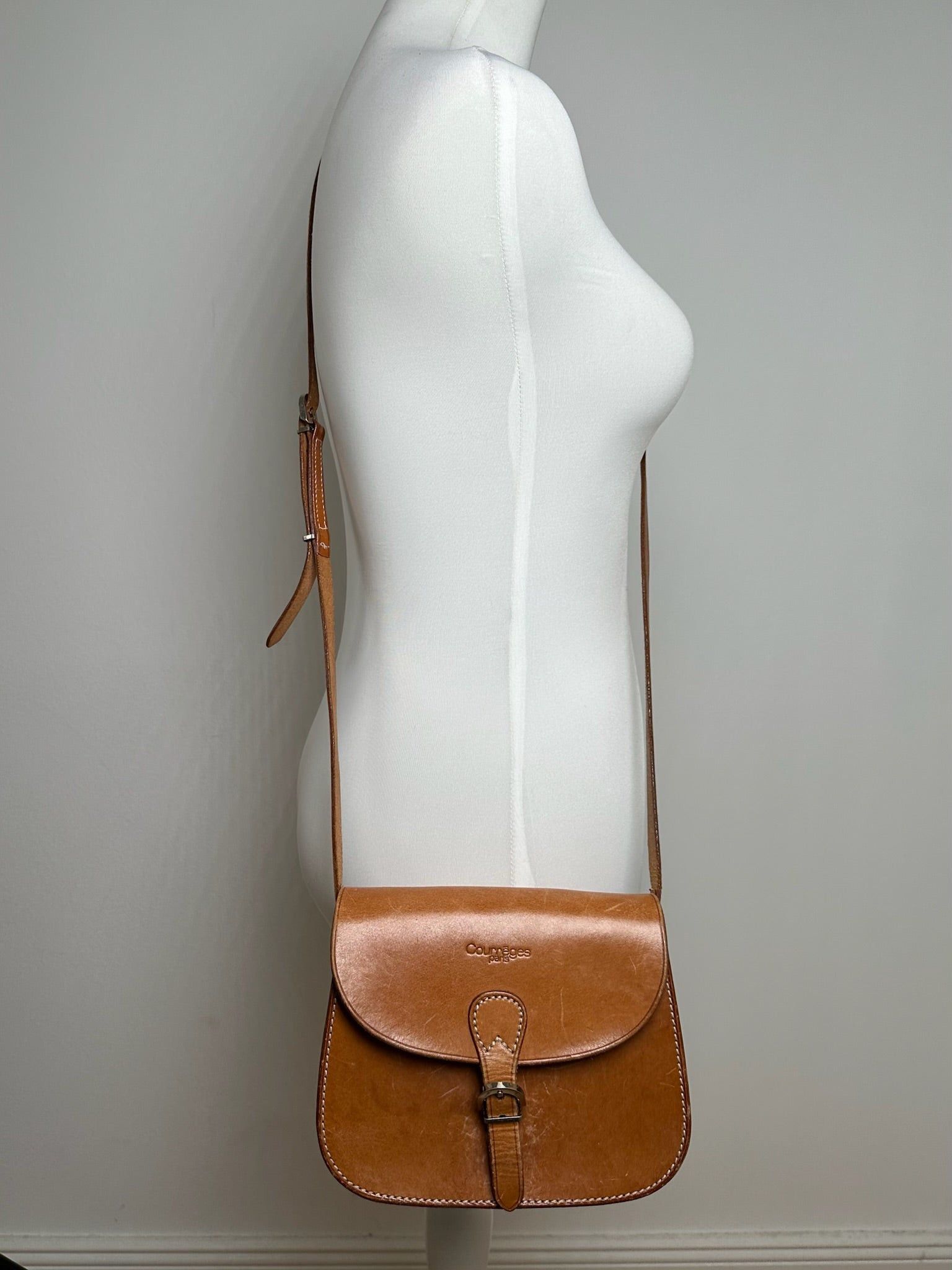 Courreges Vintage Kamel Leather bag Size ONE SIZE - 7 Thumbnail