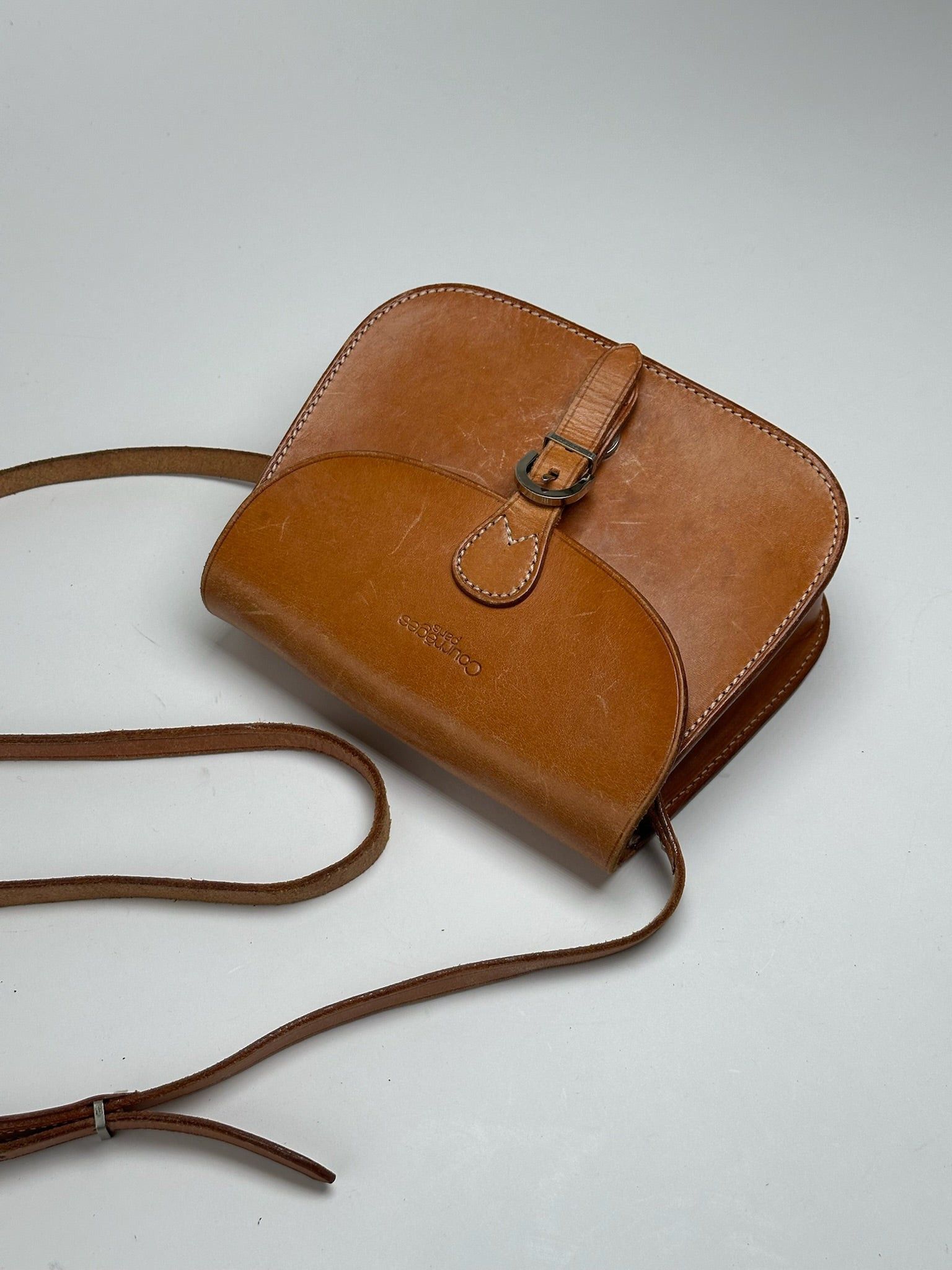 Courreges Vintage Kamel Leather bag Size ONE SIZE - 13 Thumbnail