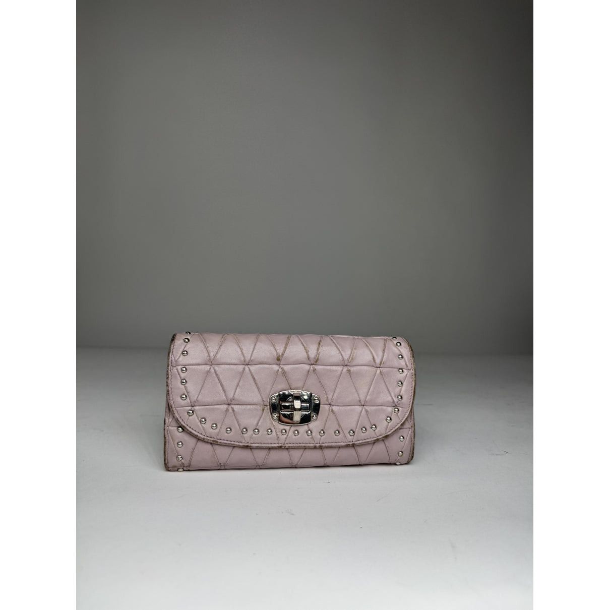 Miu Miu Purple Leather Wallet Size ONE SIZE - 5 Thumbnail
