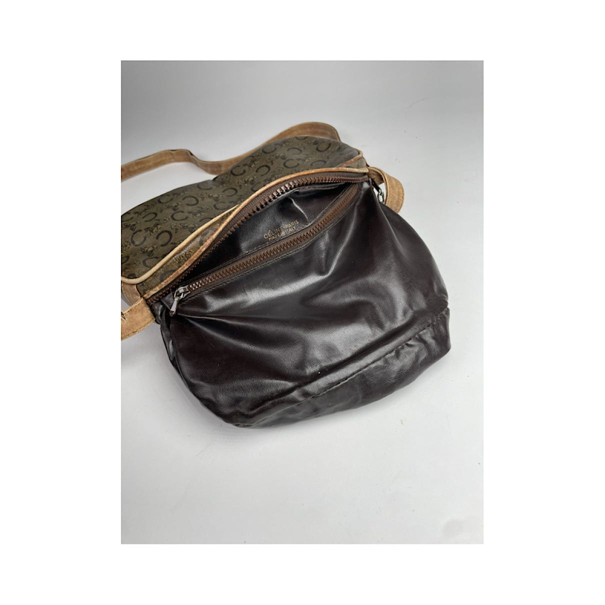 Celine SAC 16 BESACE Brown Leather Handbag Size ONE SIZE - 3 Thumbnail