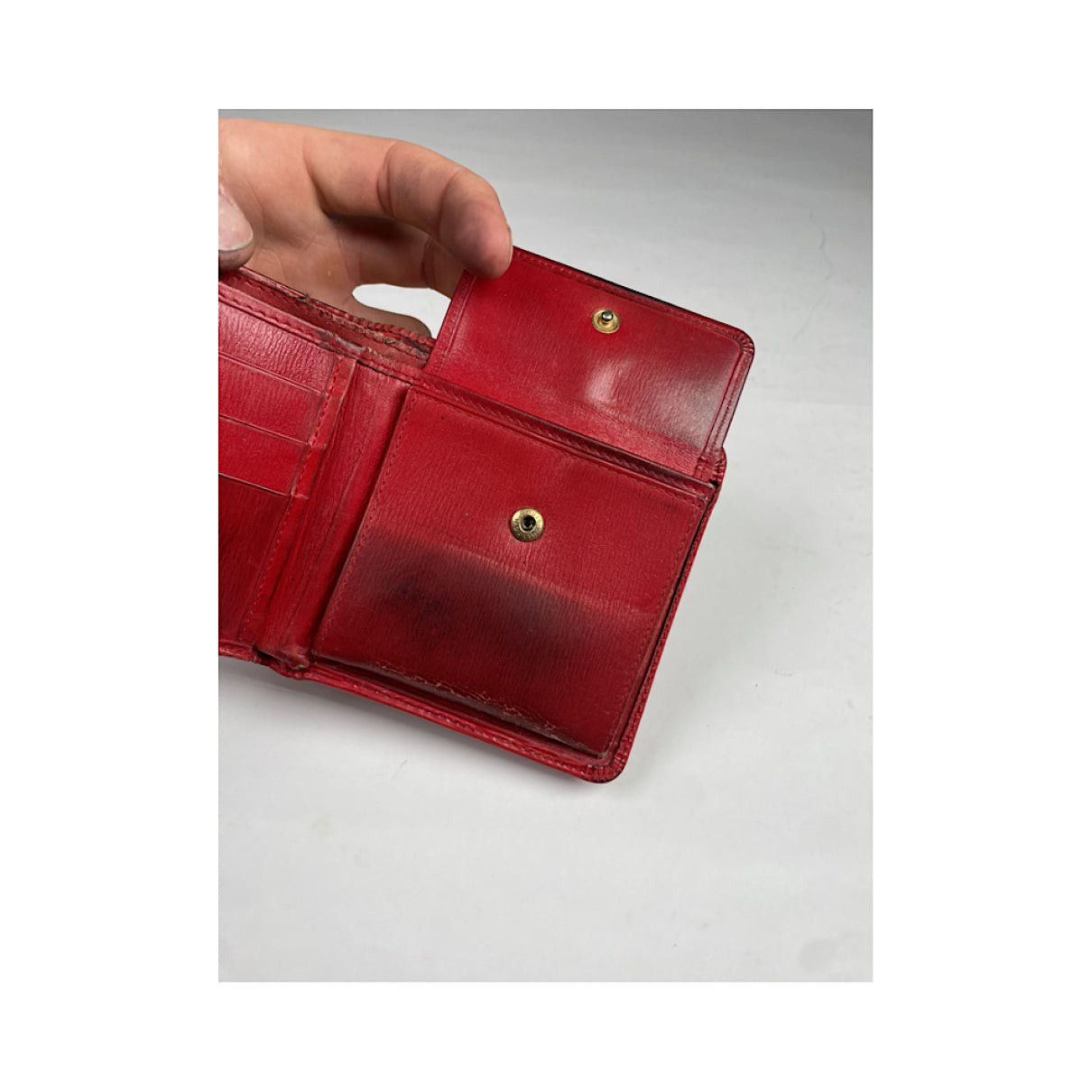 Louis Vuitton Red Leather Purse Size ONE SIZE - 4 Thumbnail