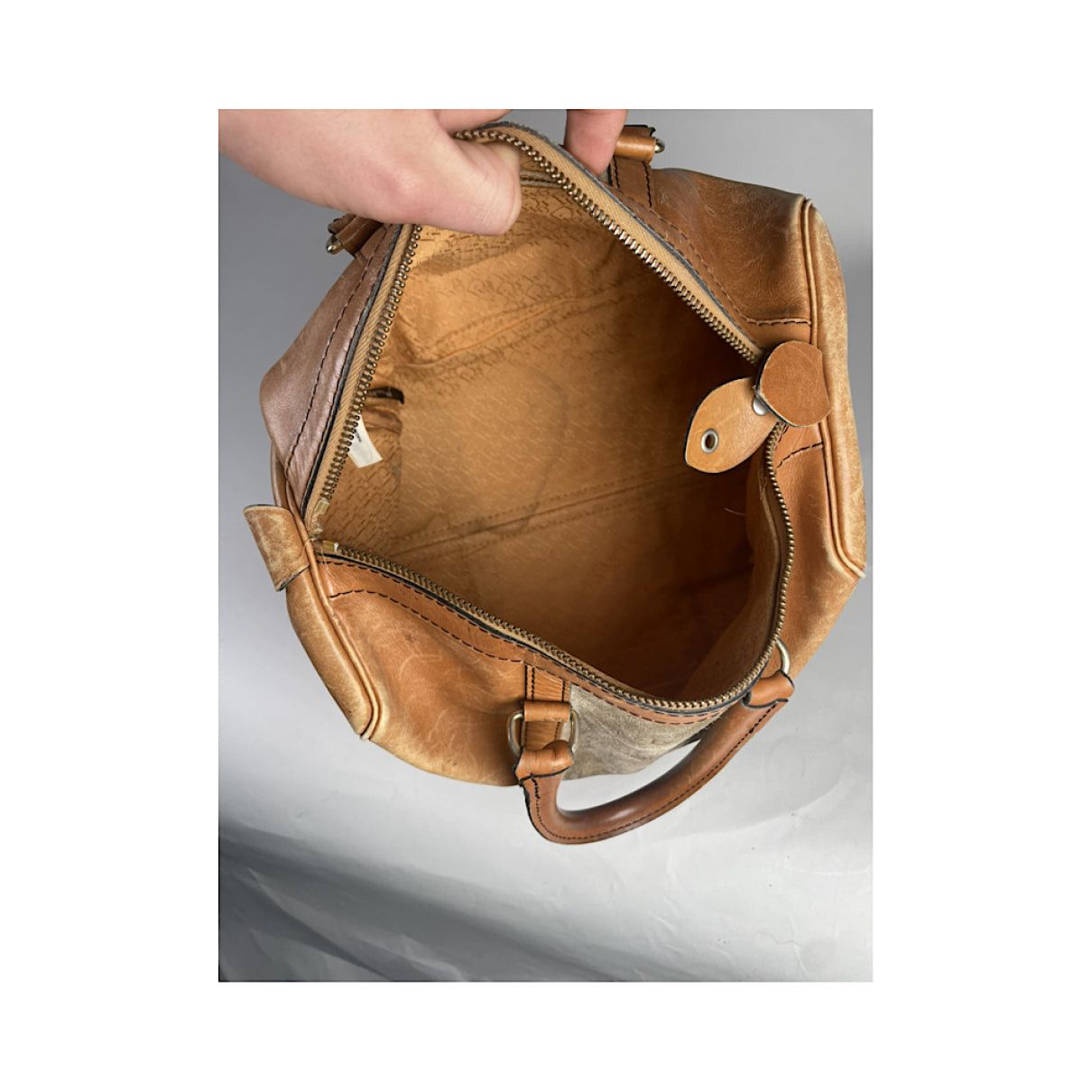 Dior Speedy Brown Leather Handbag Size ONE SIZE - 3 Thumbnail