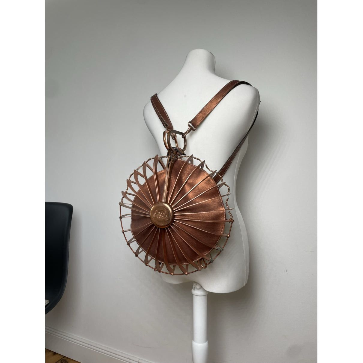 Jean Paul Gaultier Brown Leather Handbag Size ONE SIZE - 4 Thumbnail