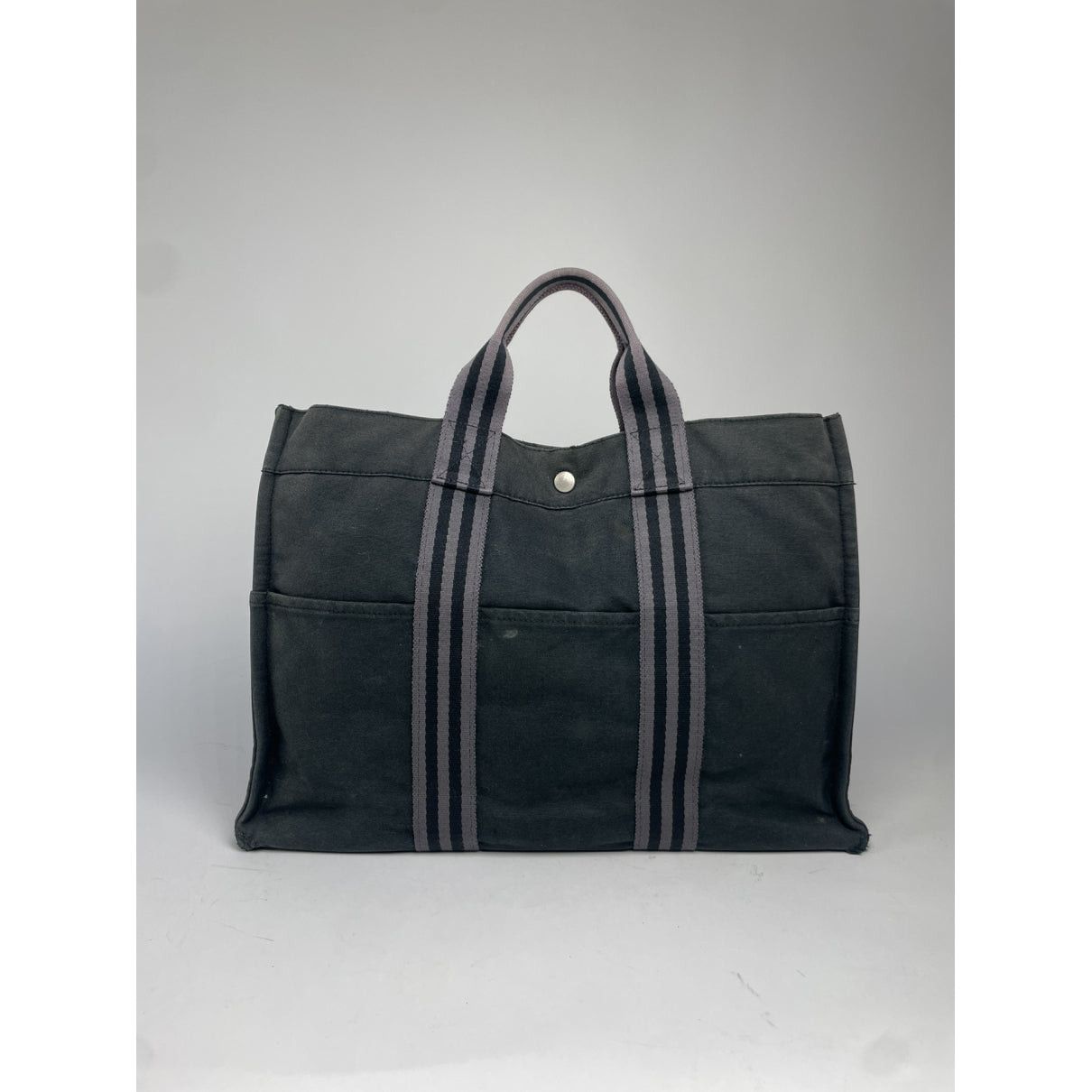 Other Hermès Black Cotton Handbag Size ONE SIZE - 4 Thumbnail